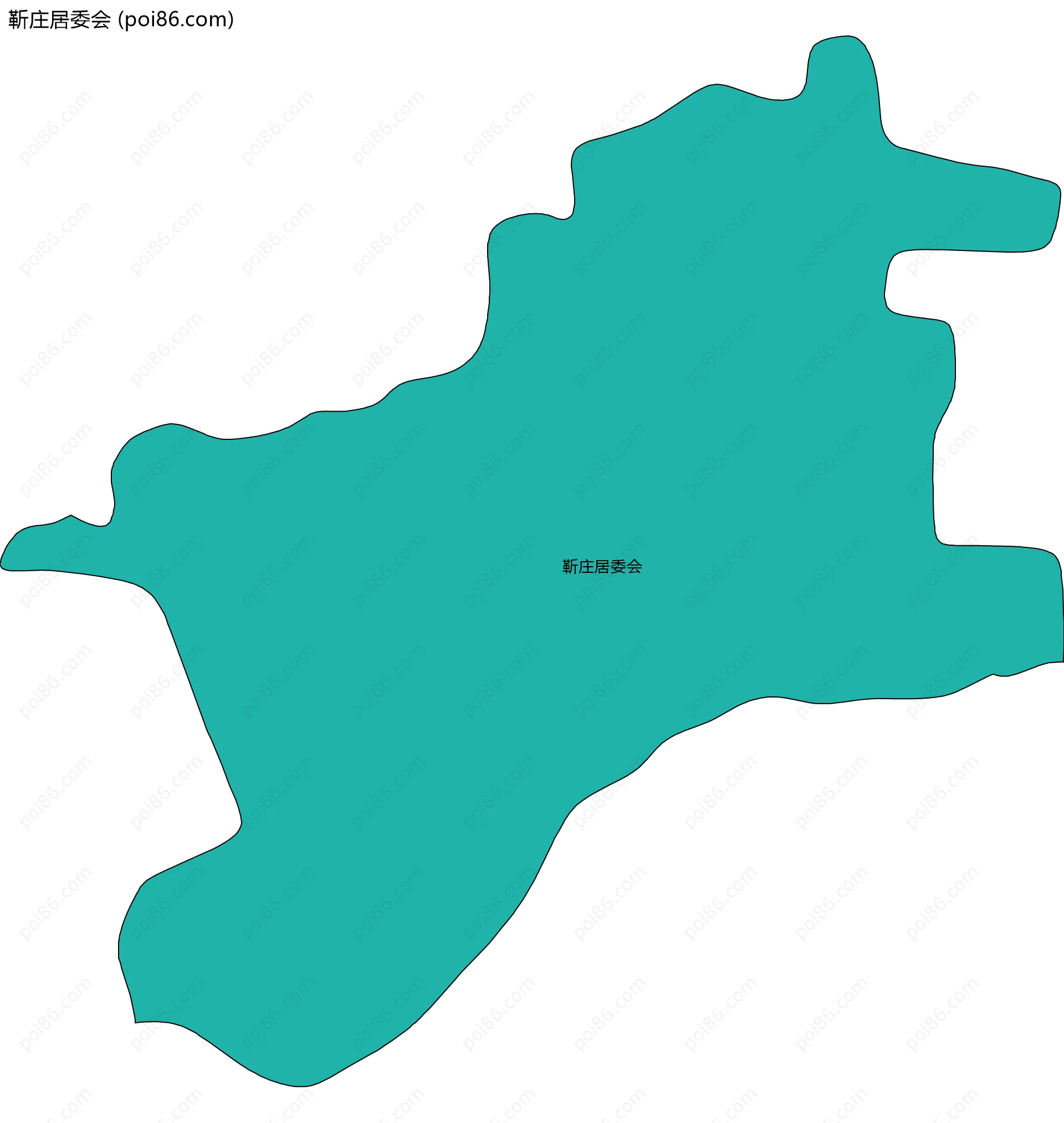 靳庄居委会边界地图