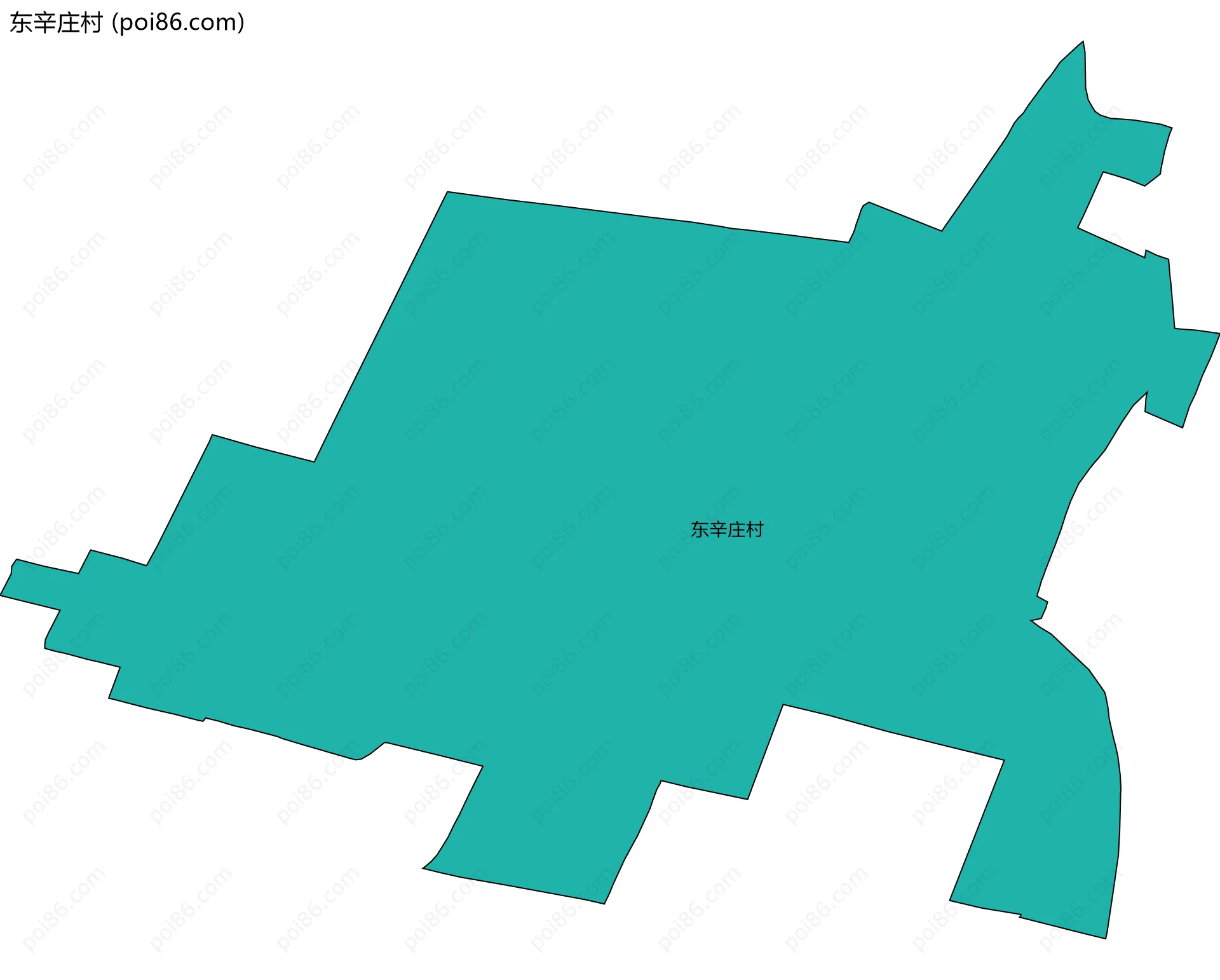 东辛庄村边界地图