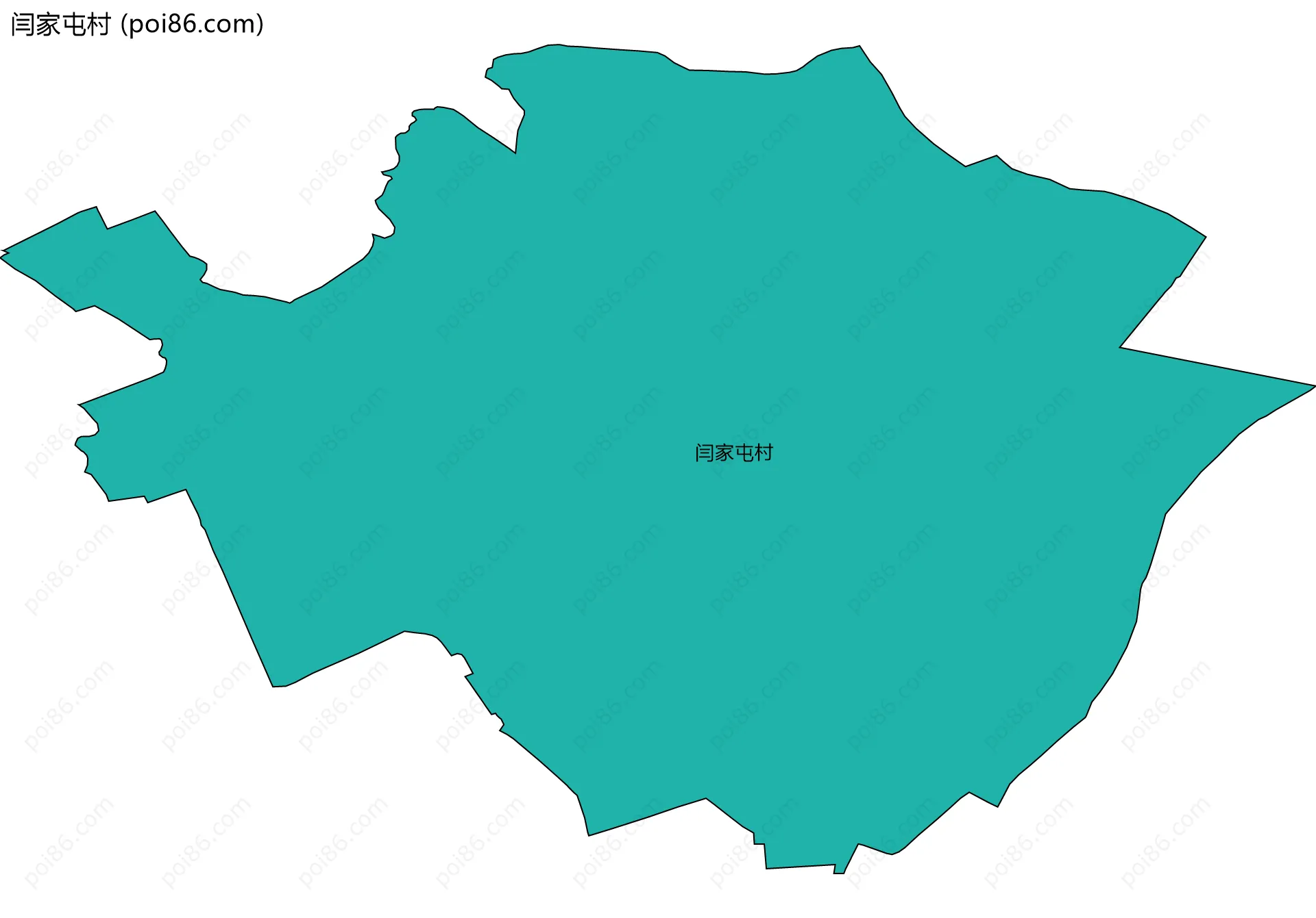 闫家屯村边界地图