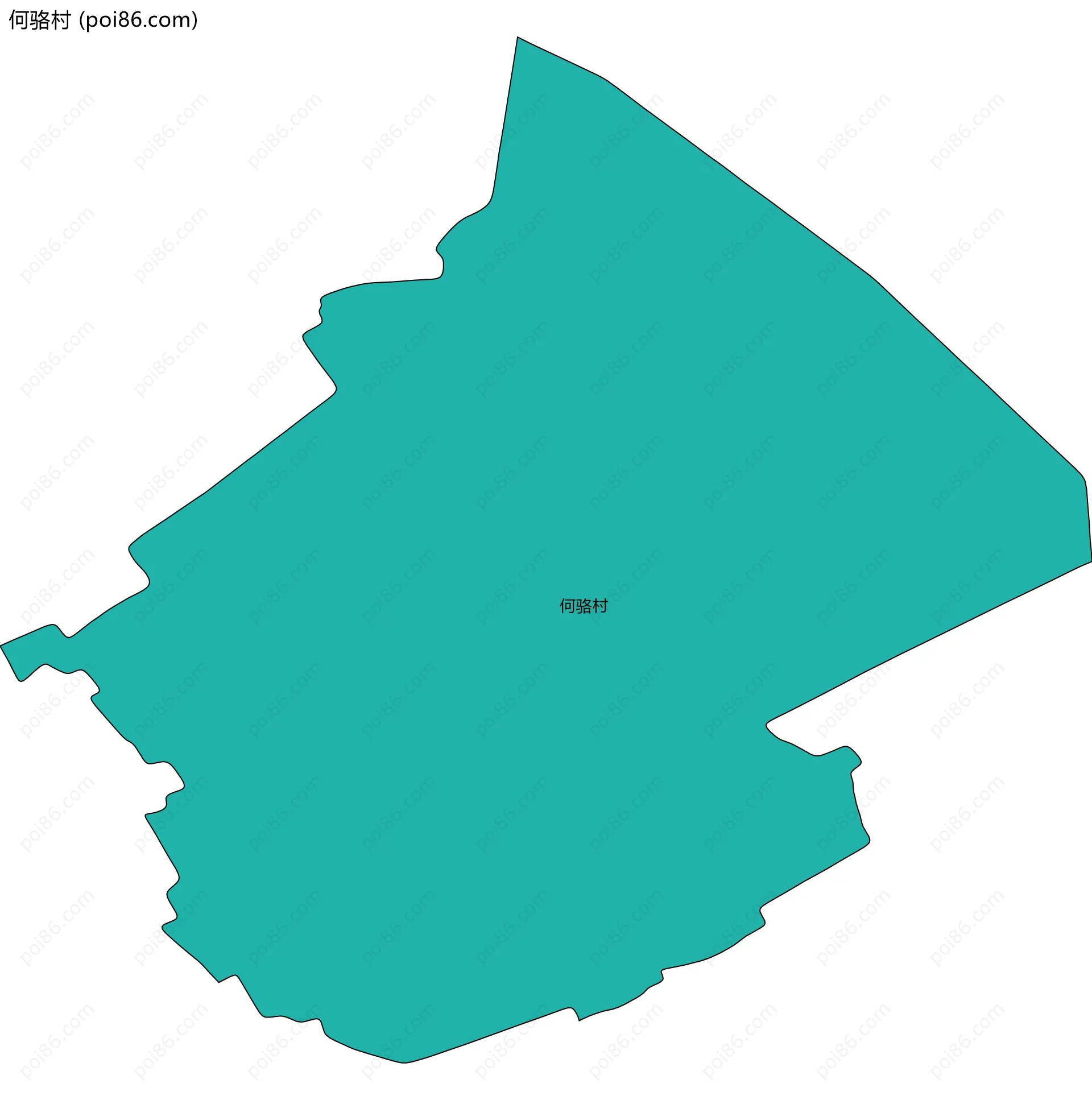 何骆村边界地图