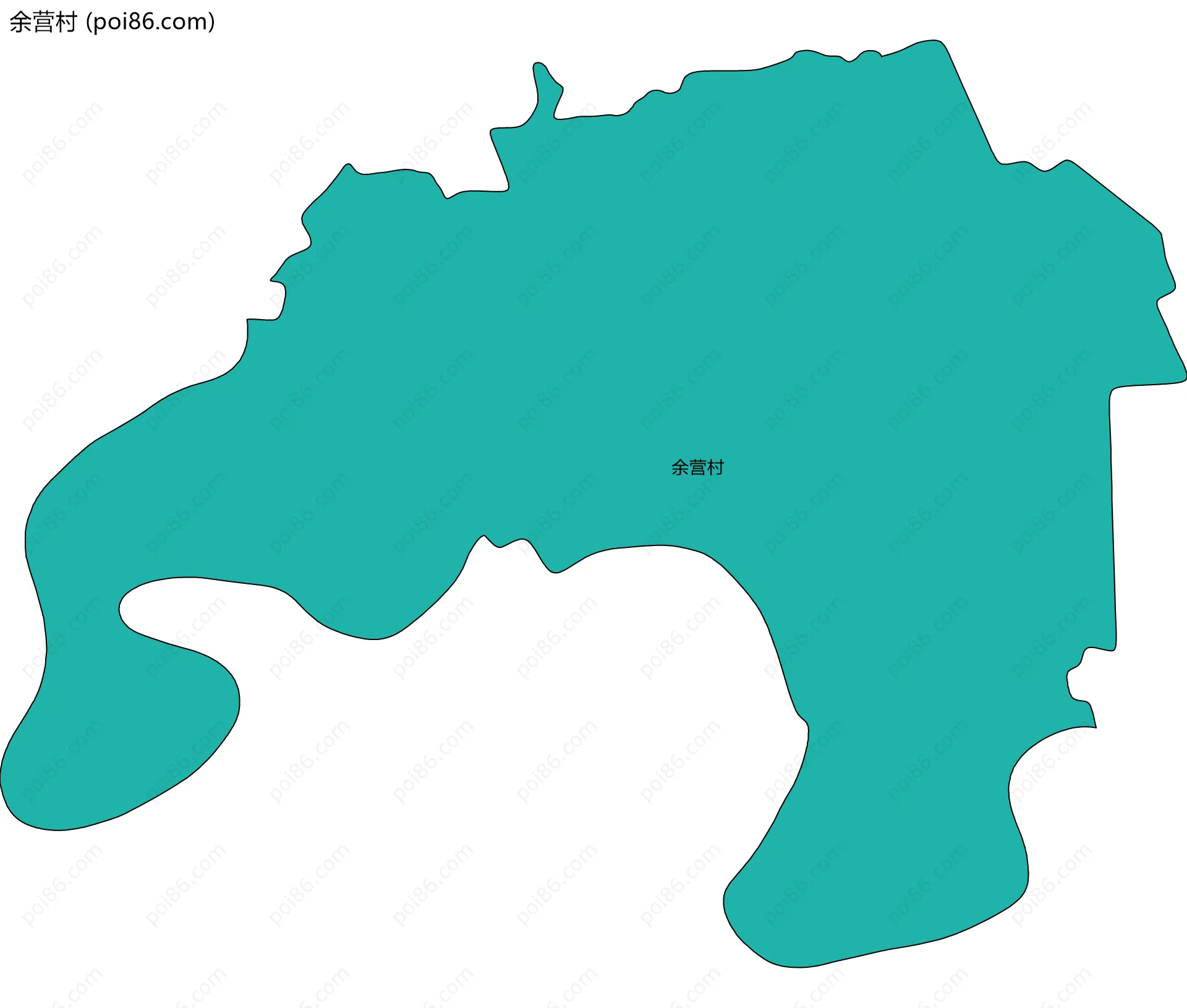 余营村边界地图