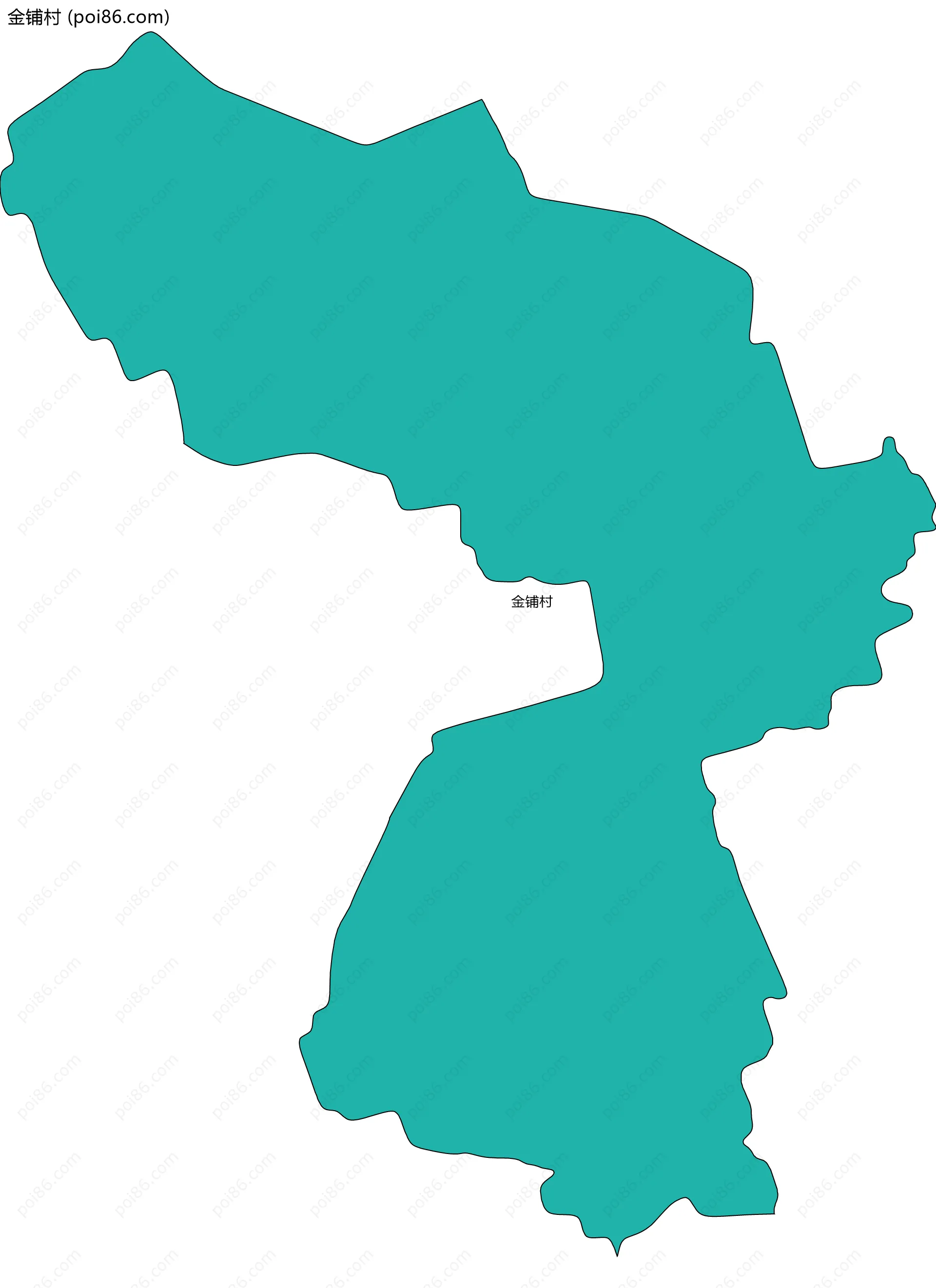 金铺村边界地图