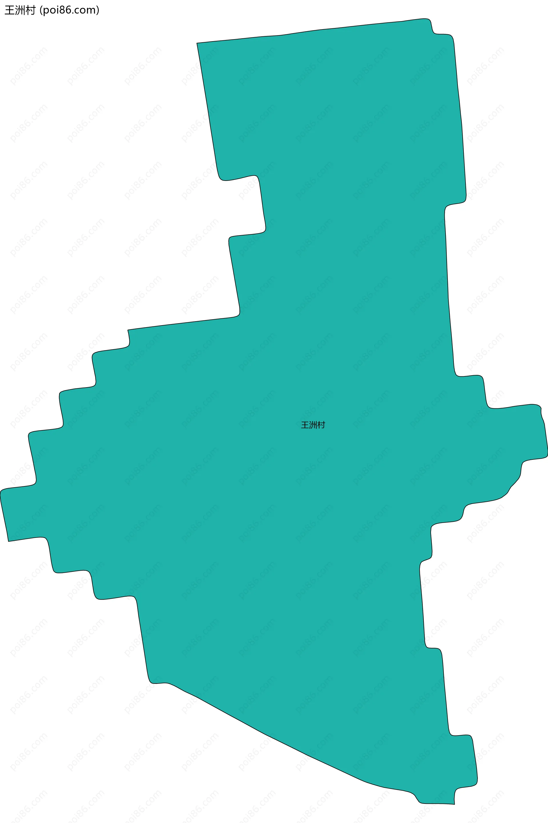 王洲村边界地图