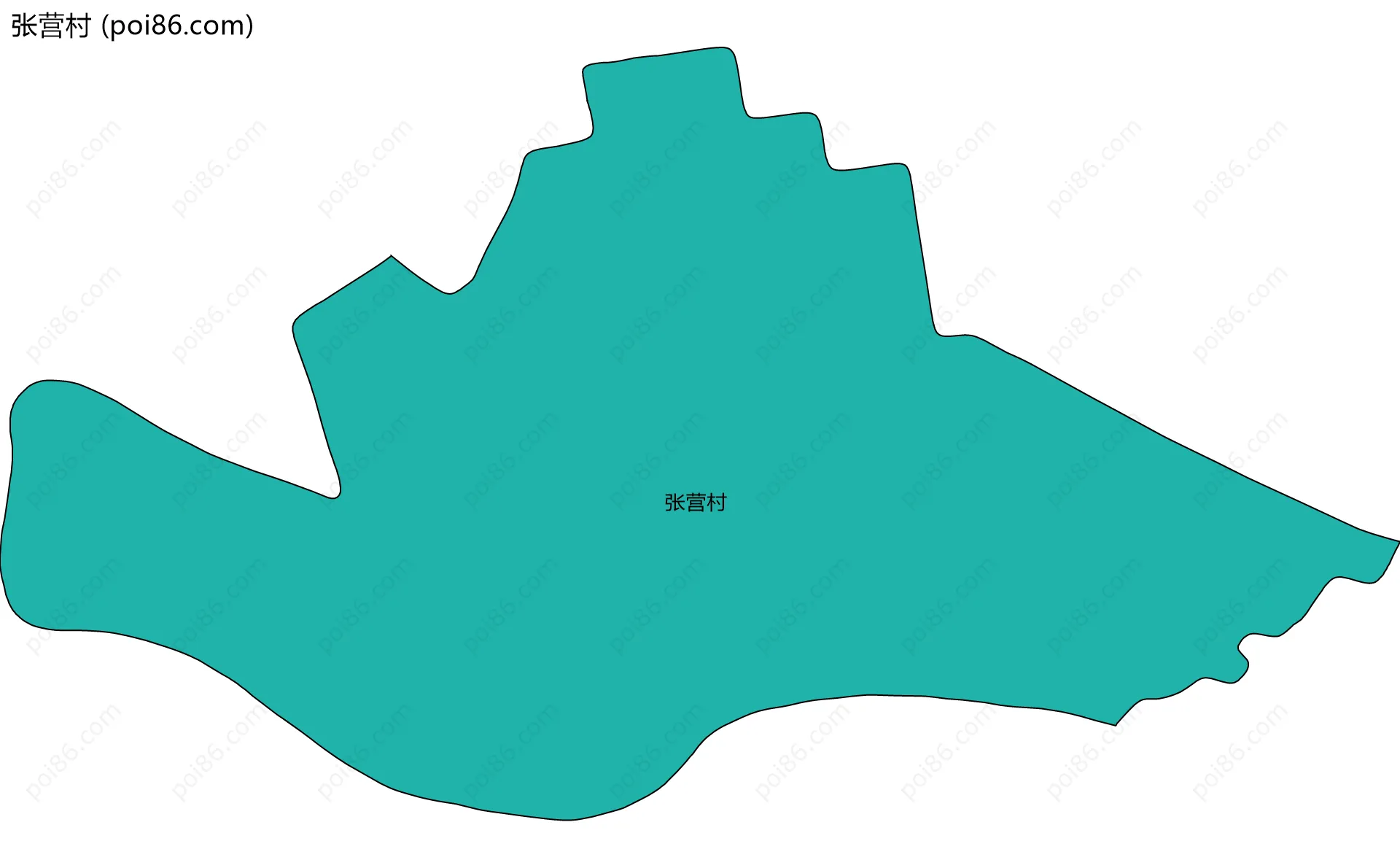 张营村边界地图