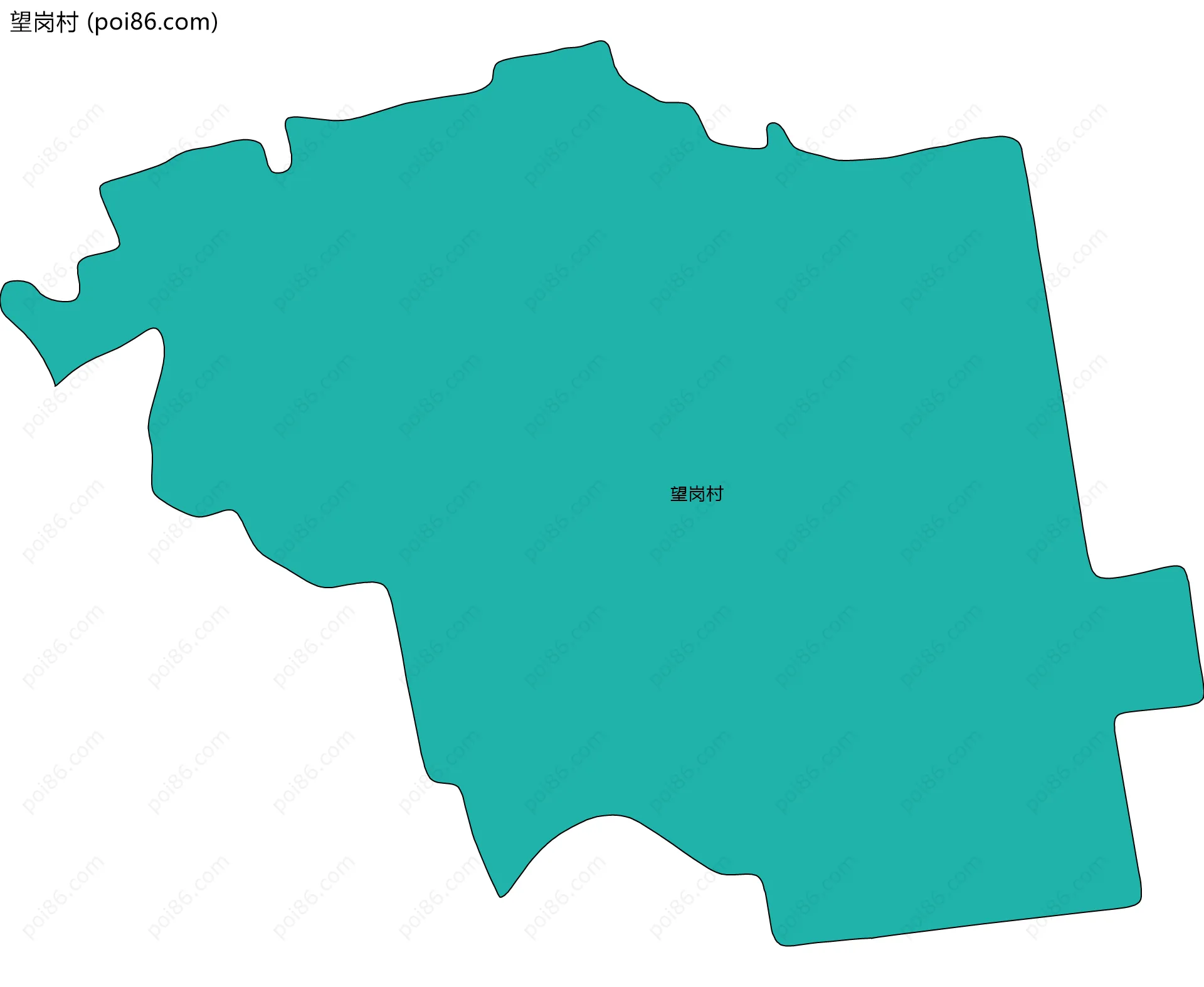 望岗村边界地图