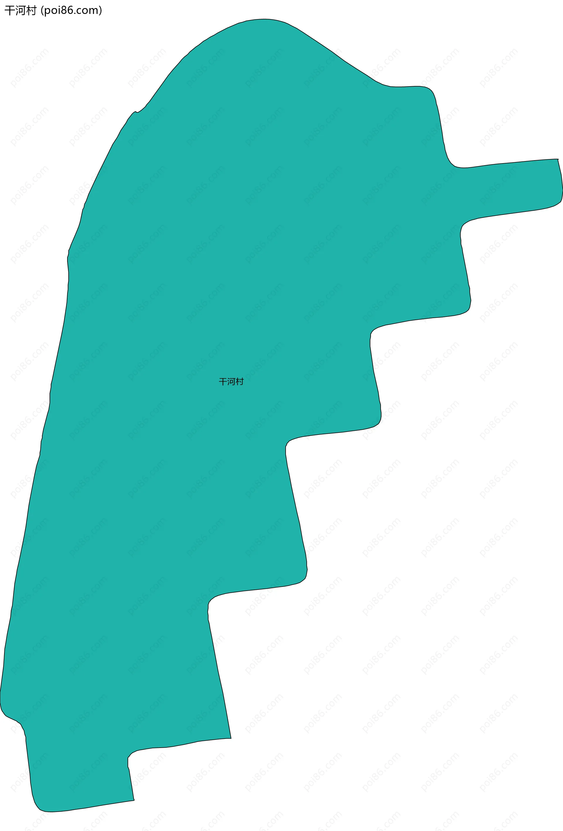 干河村边界地图