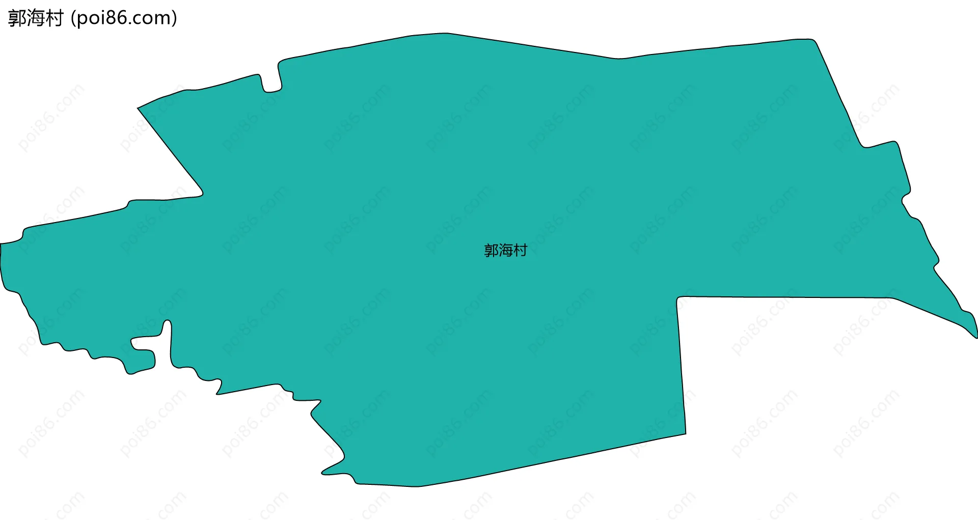 郭海村边界地图