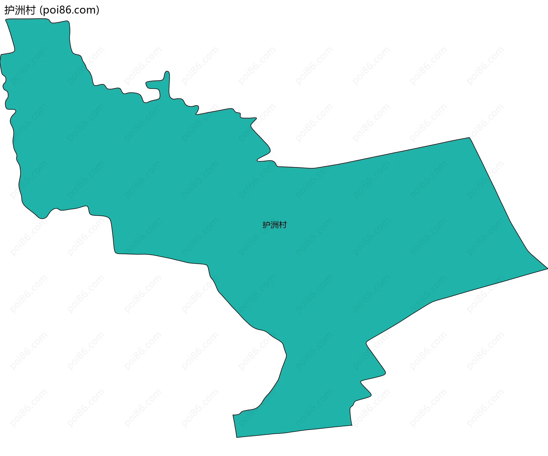 护洲村边界地图