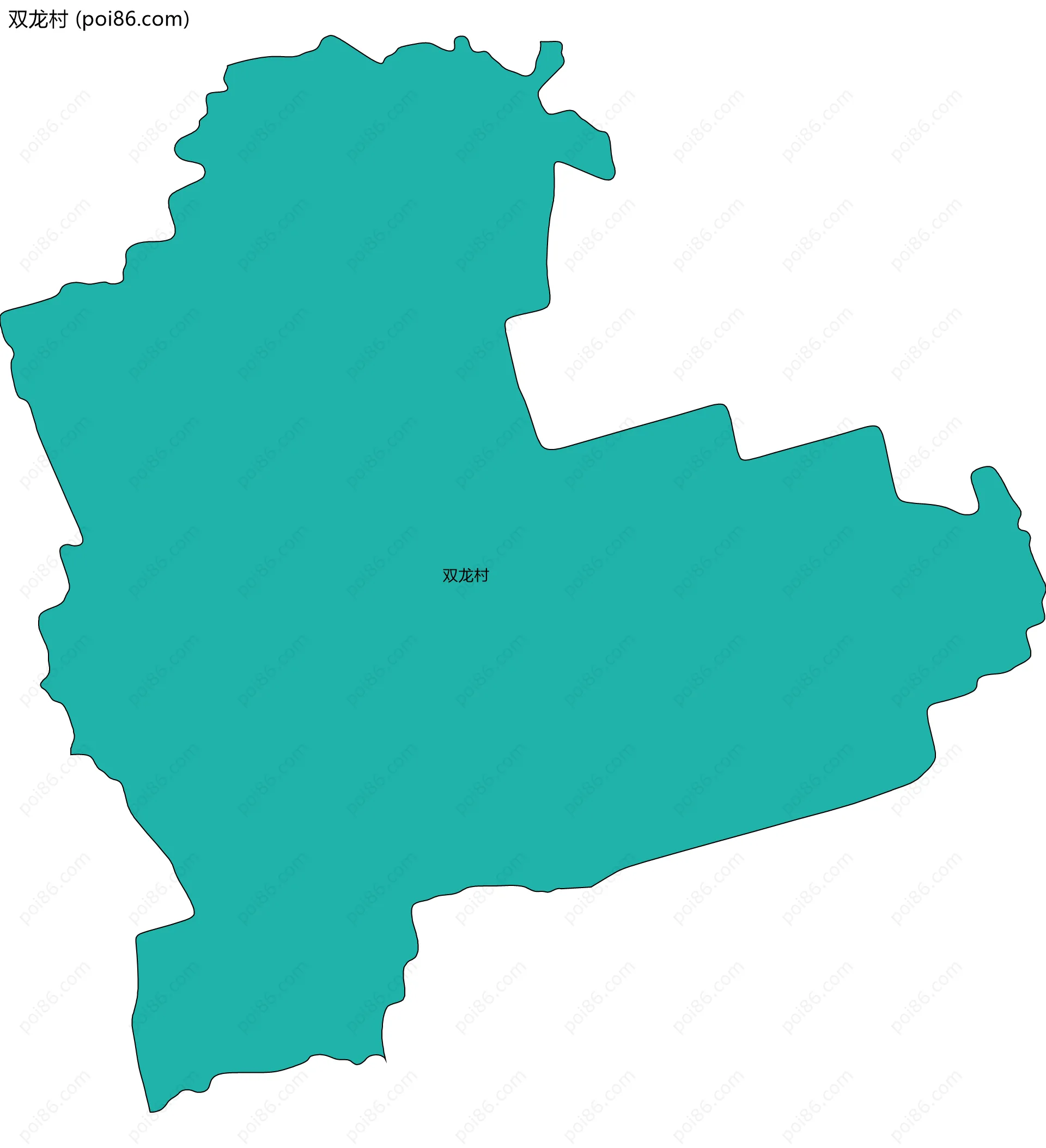 双龙村边界地图