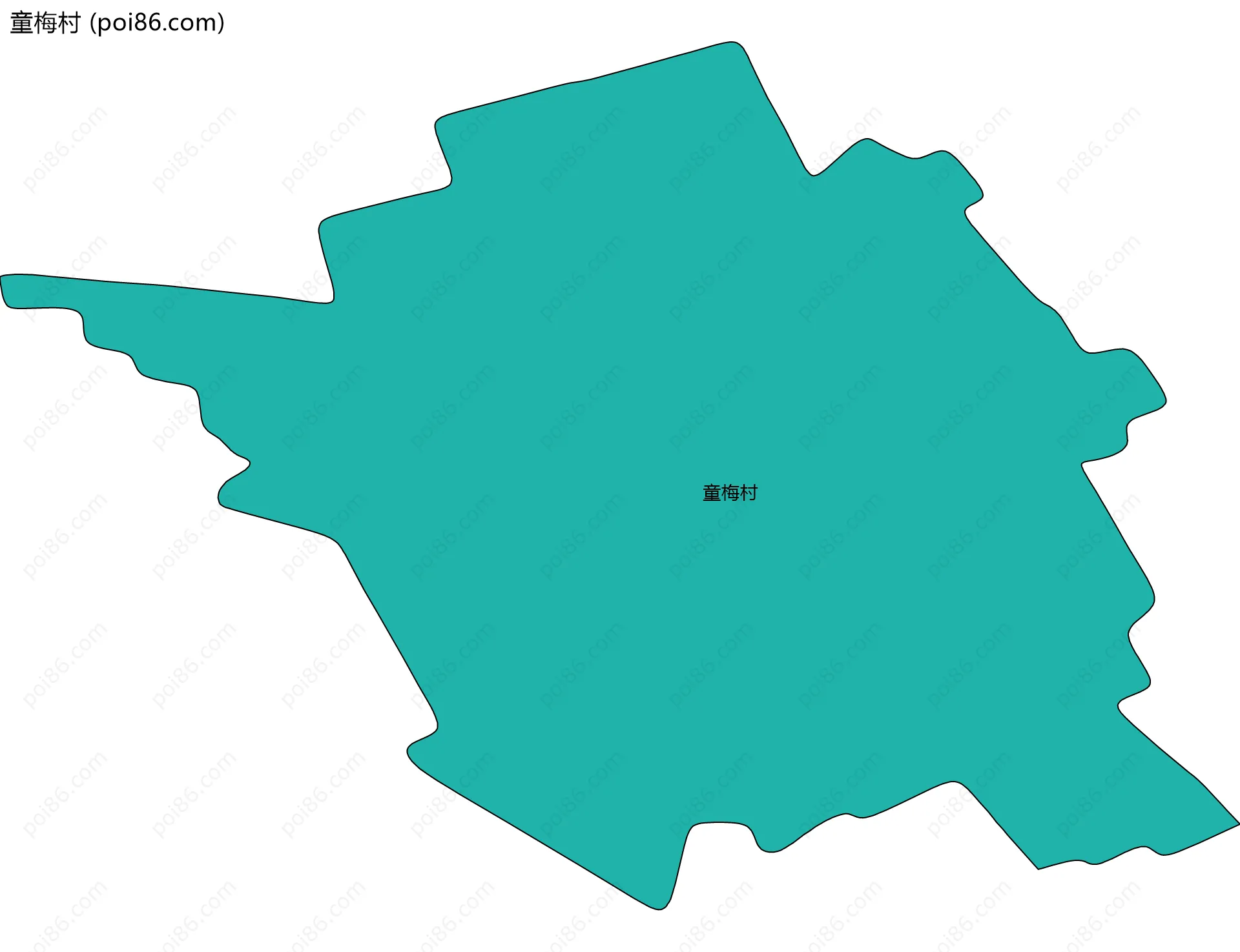 童梅村边界地图