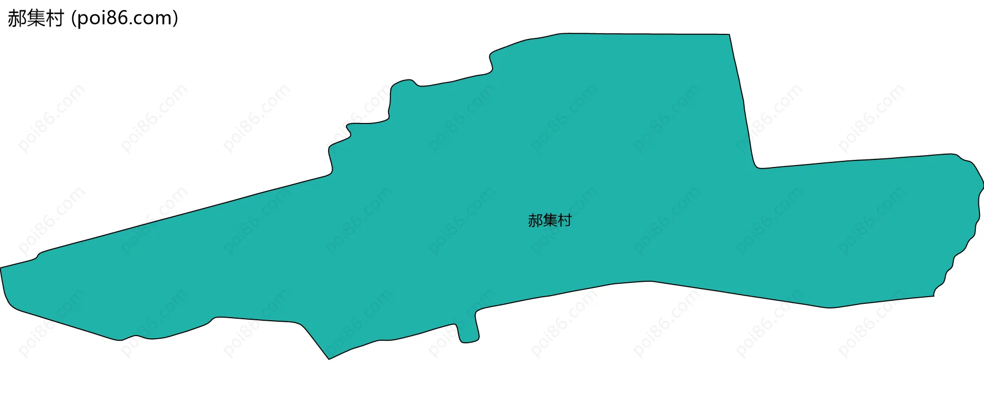 郝集村边界地图