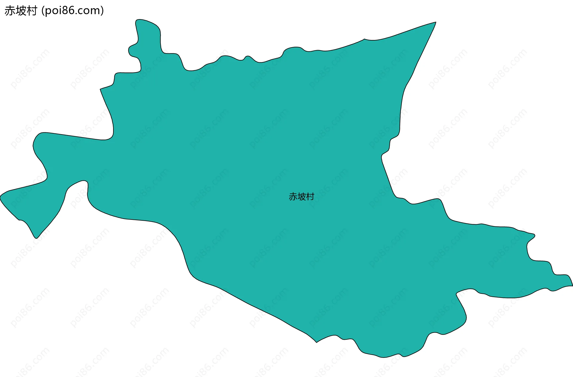 赤坡村边界地图