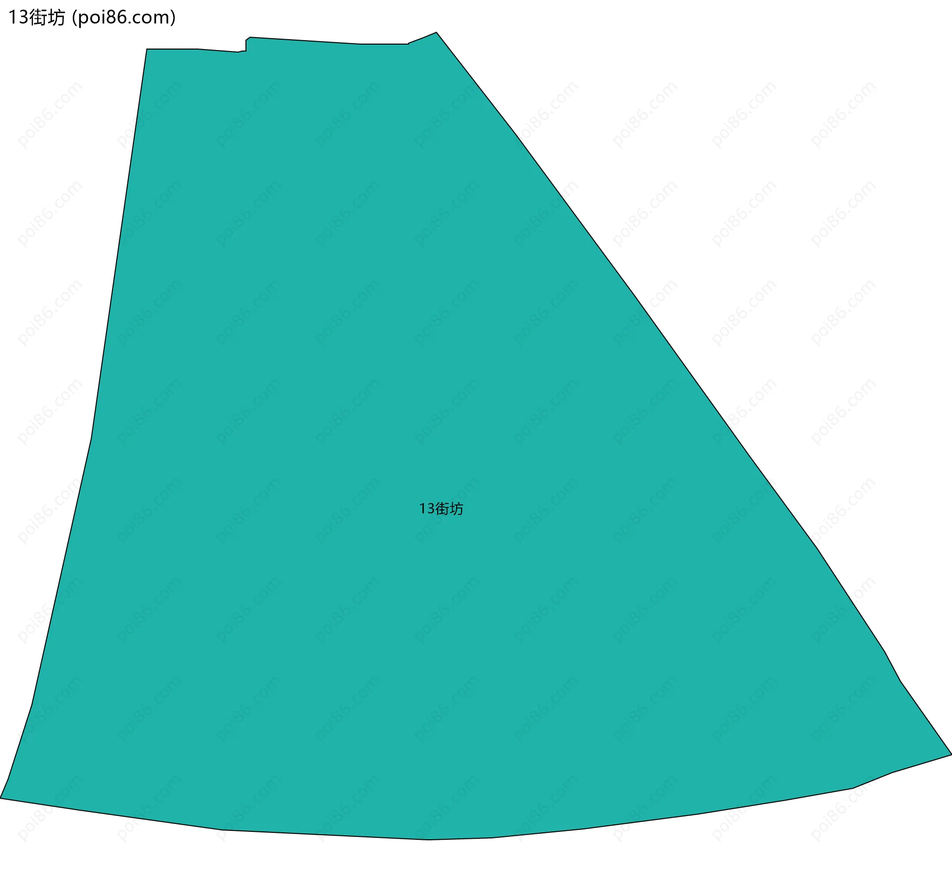 13街坊边界地图