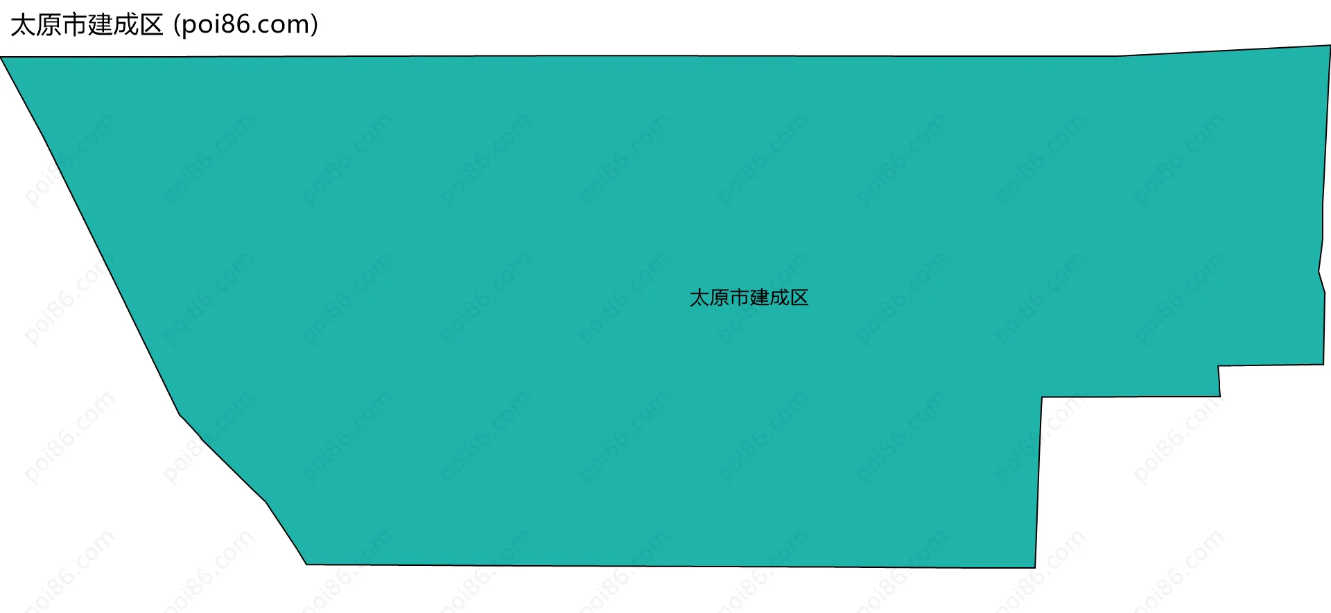 太原市建成区边界地图