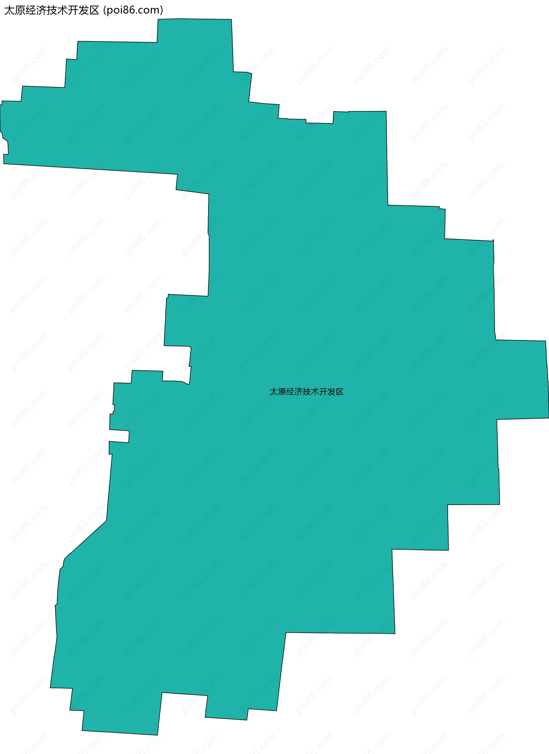 太原经济技术开发区边界地图