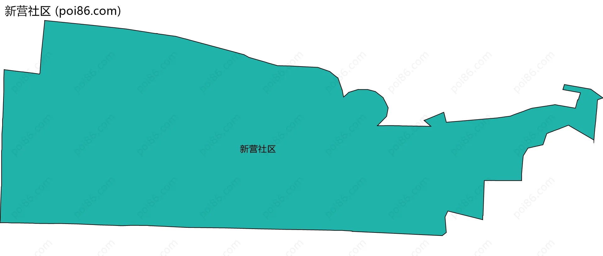 新营社区边界地图