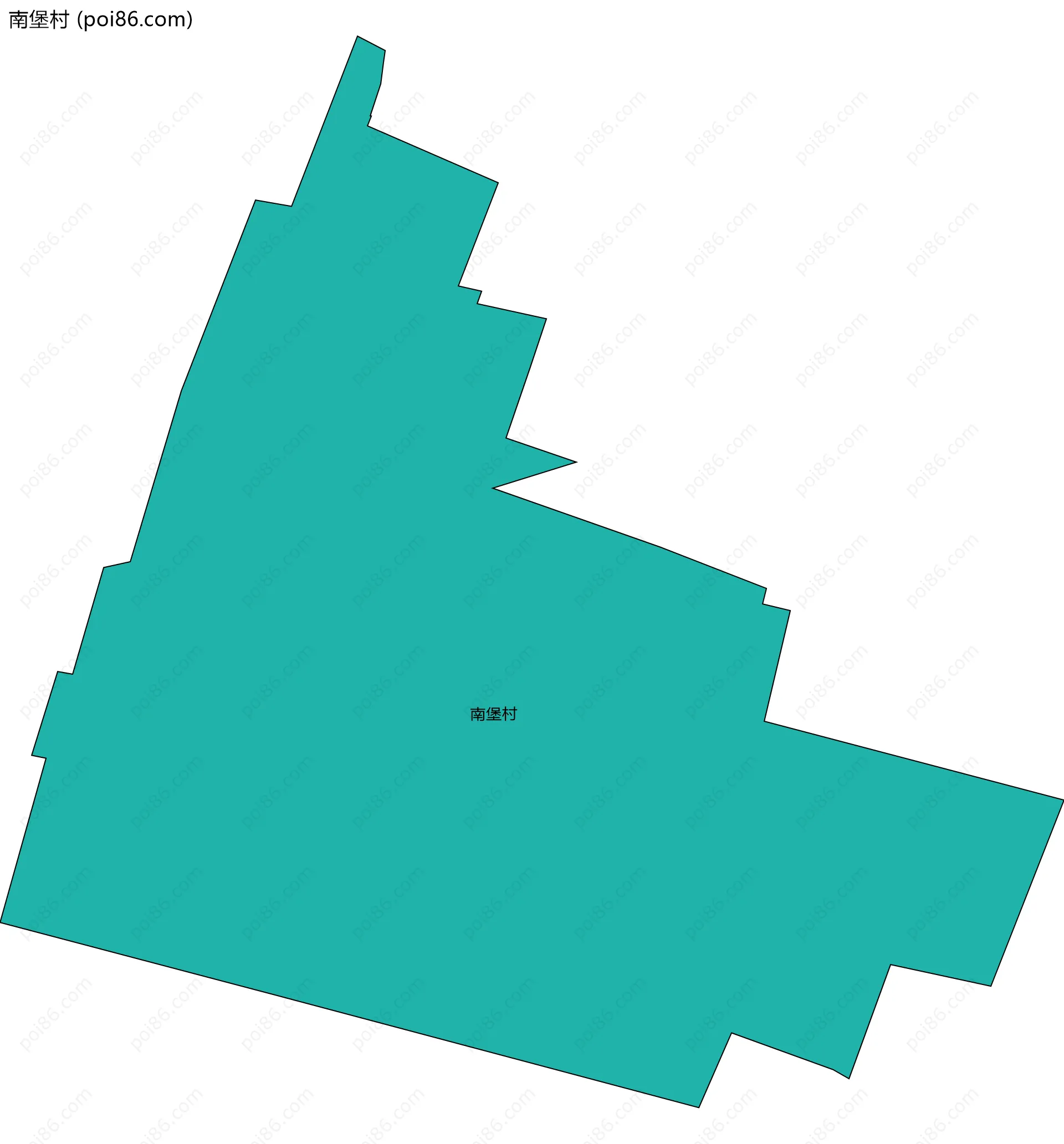 南堡村边界地图