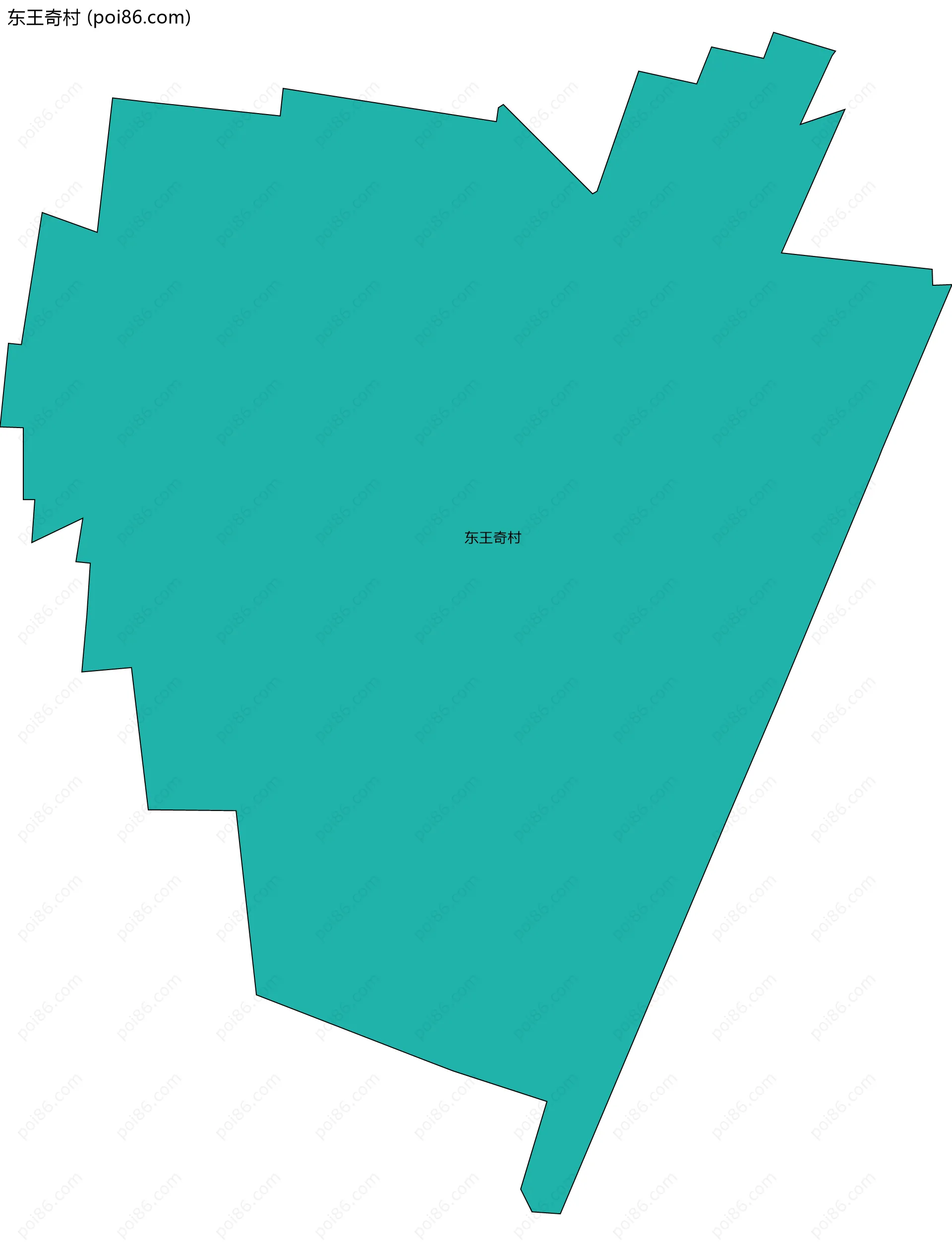 东王奇村边界地图