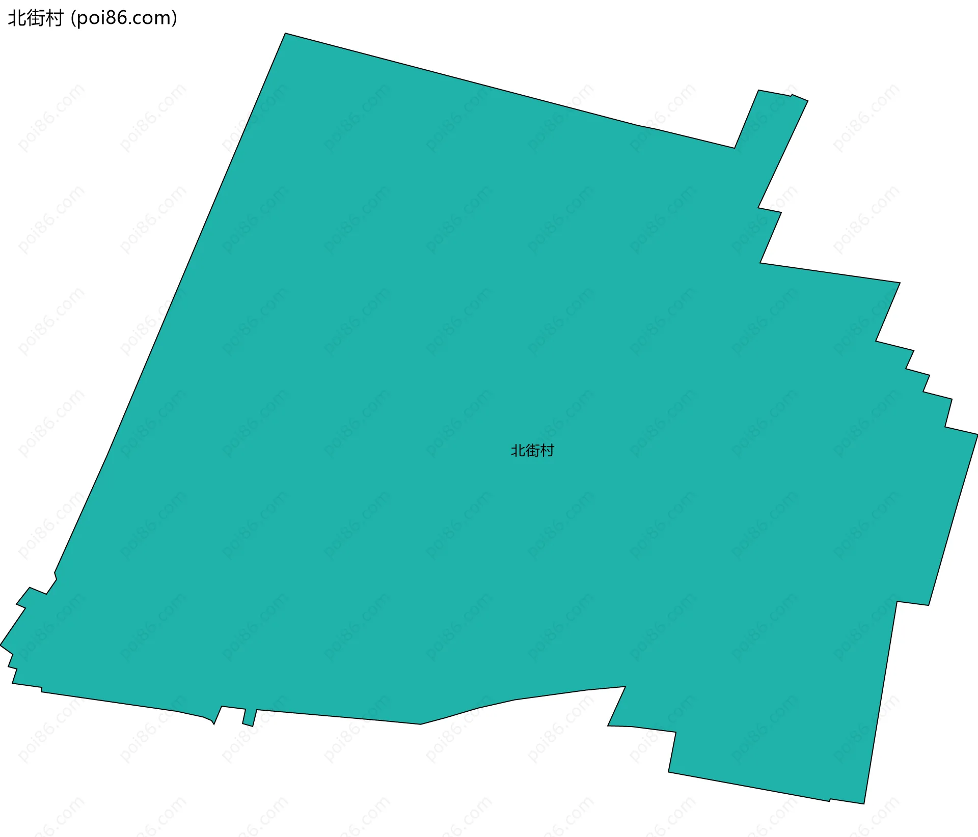 北街村边界地图