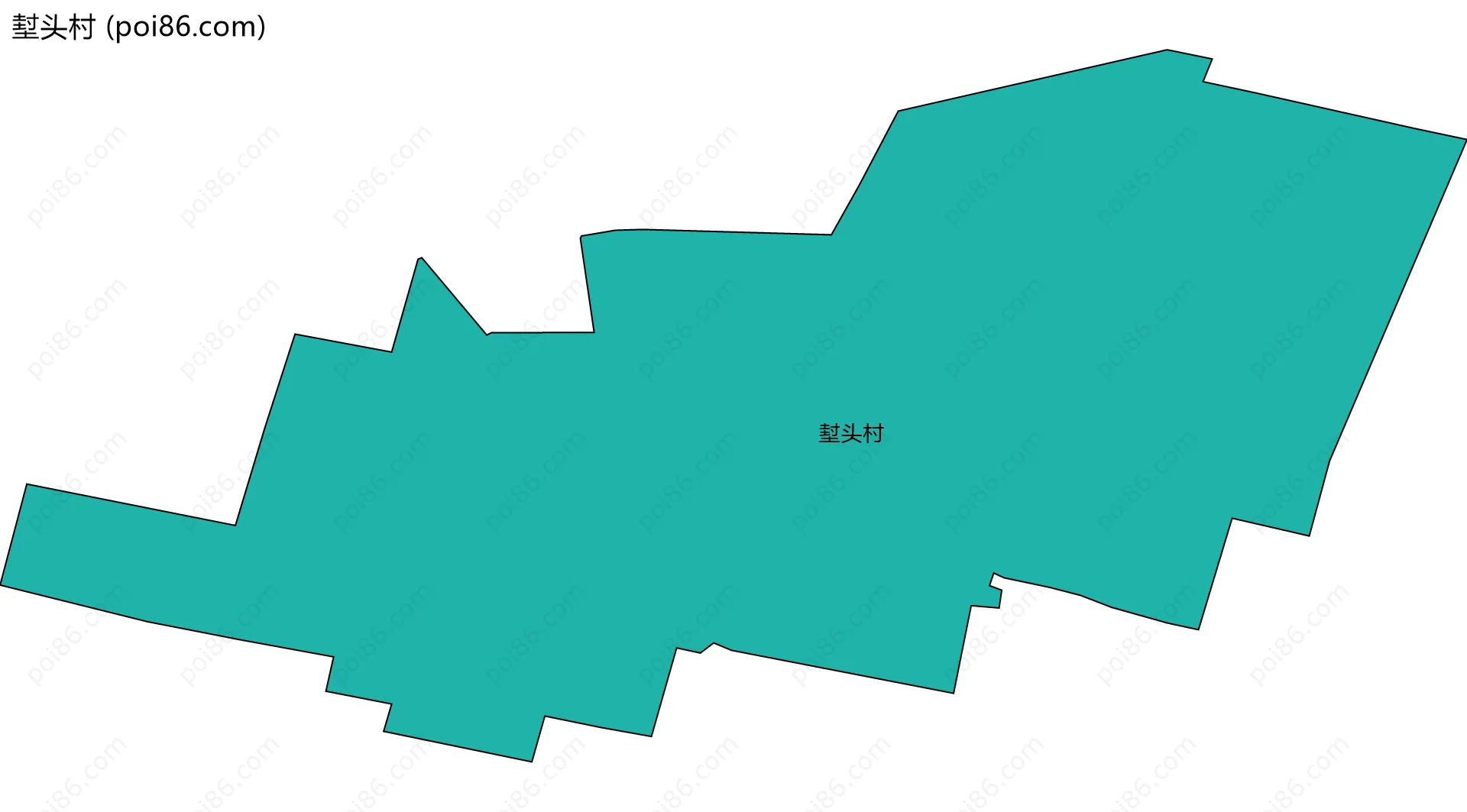 堼头村边界地图