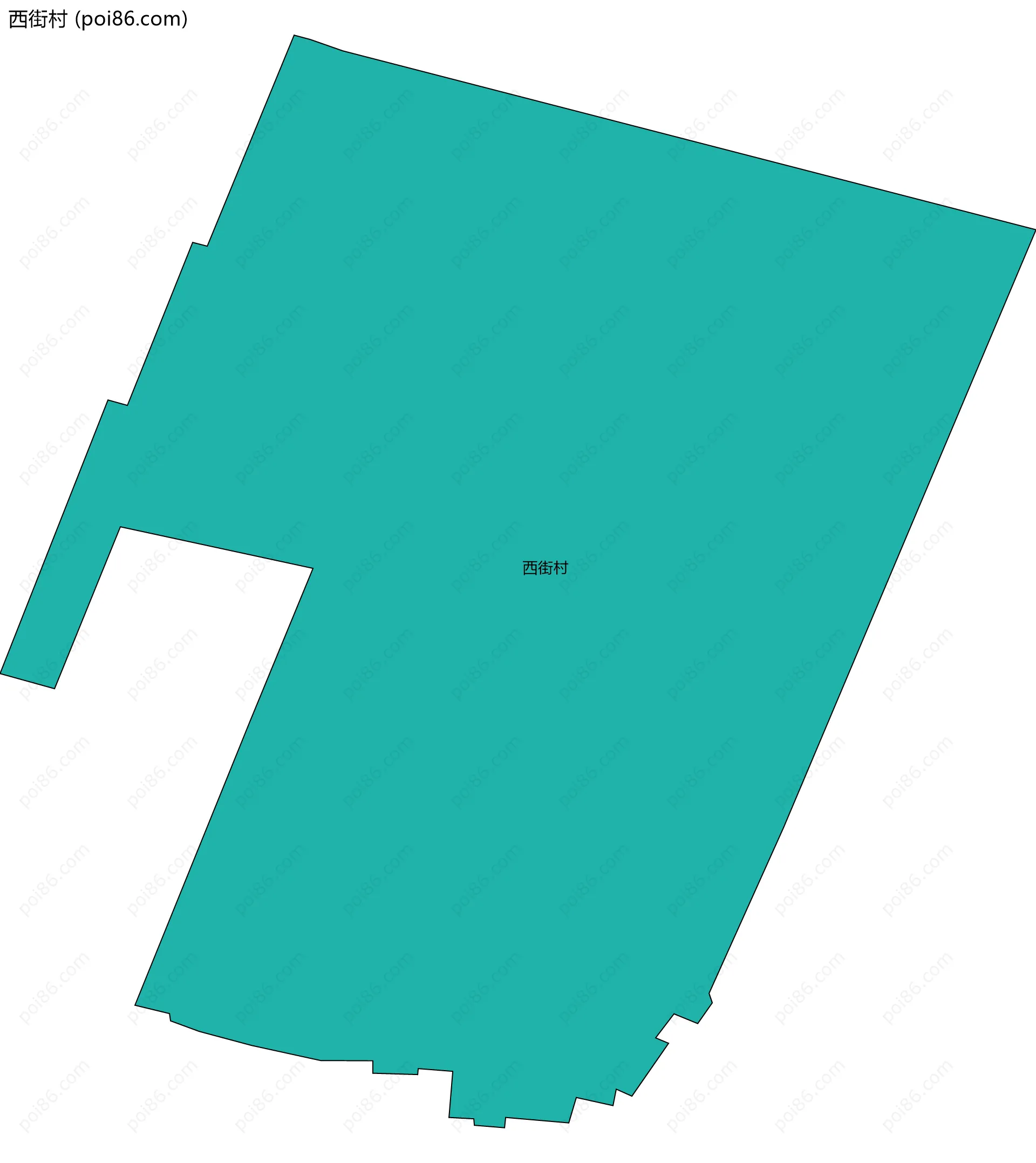 西街村边界地图