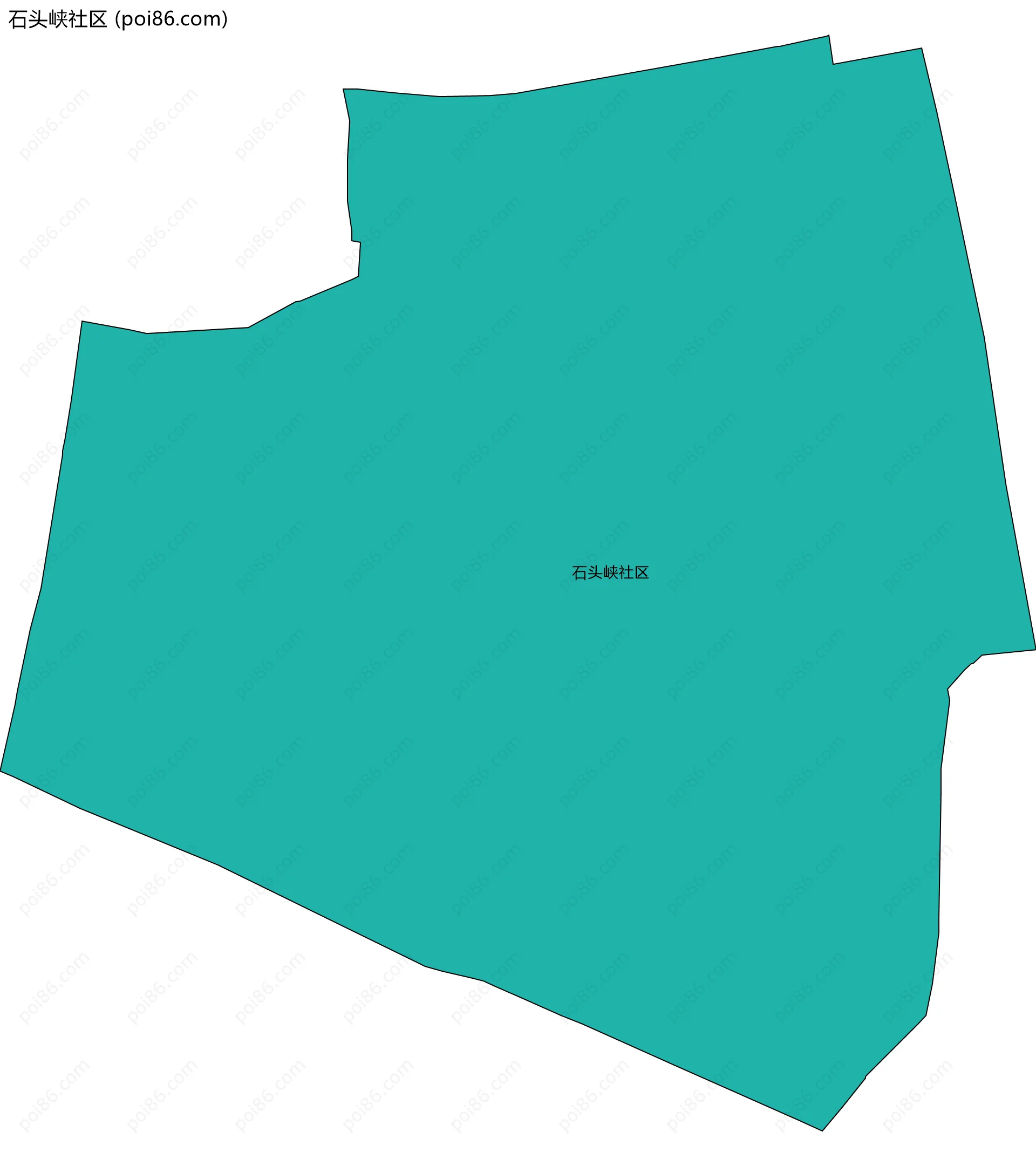 石头峡社区边界地图