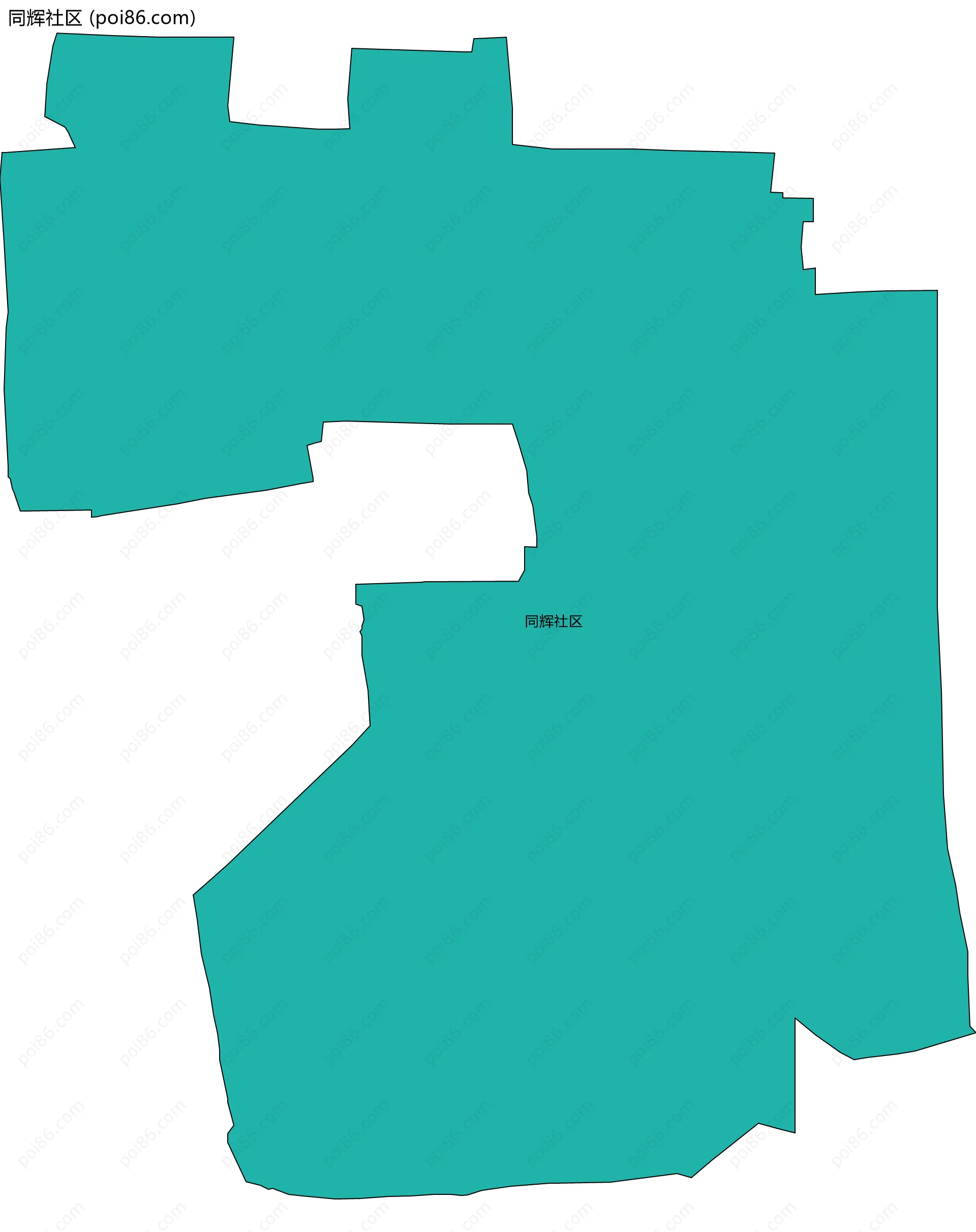 同辉社区边界地图