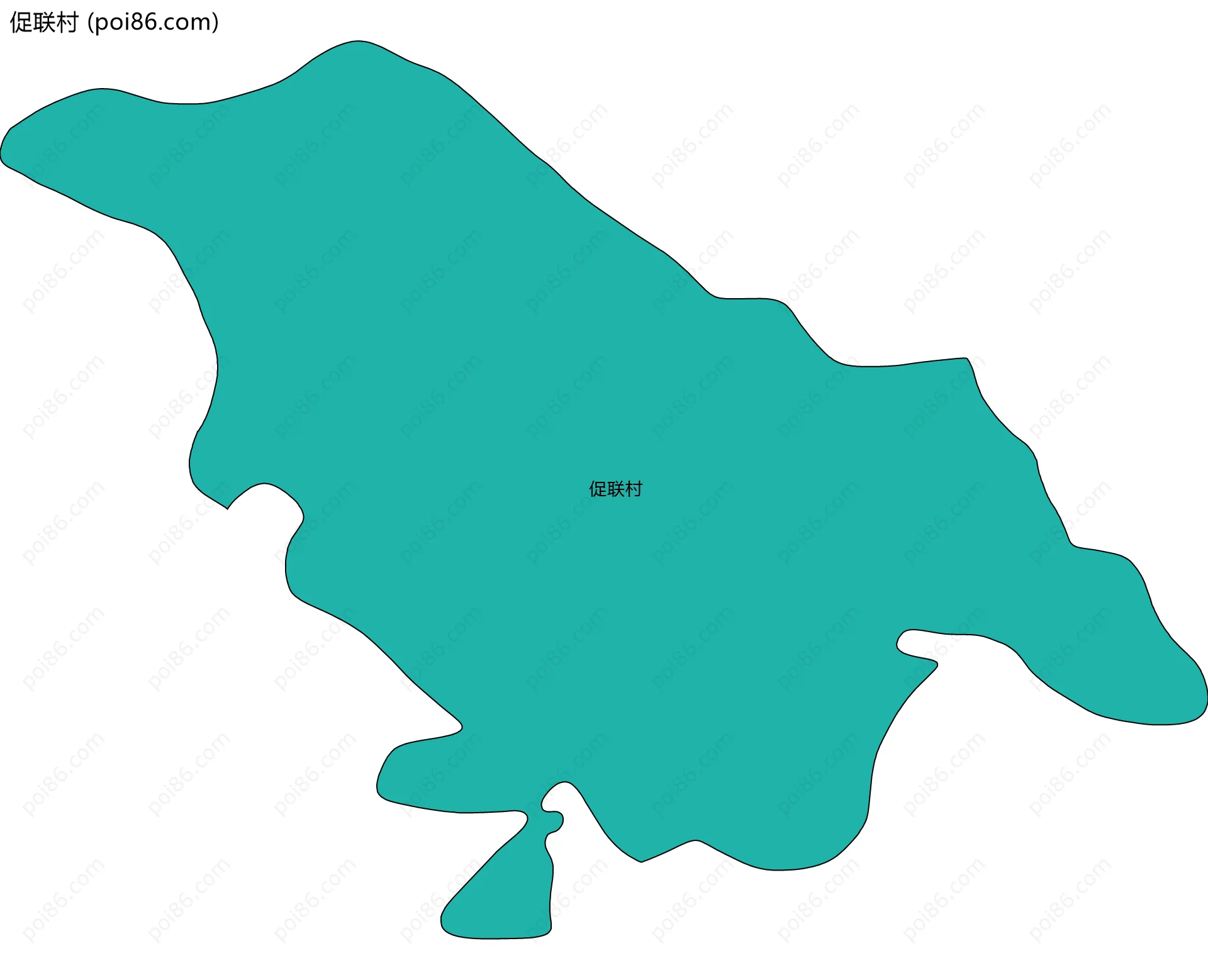 促联村边界地图