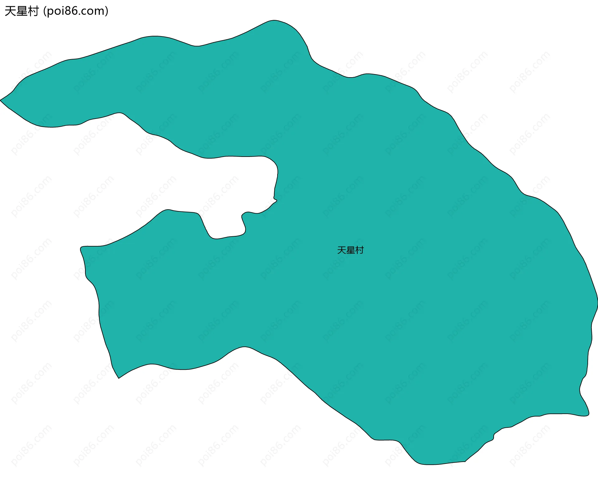 天星村边界地图