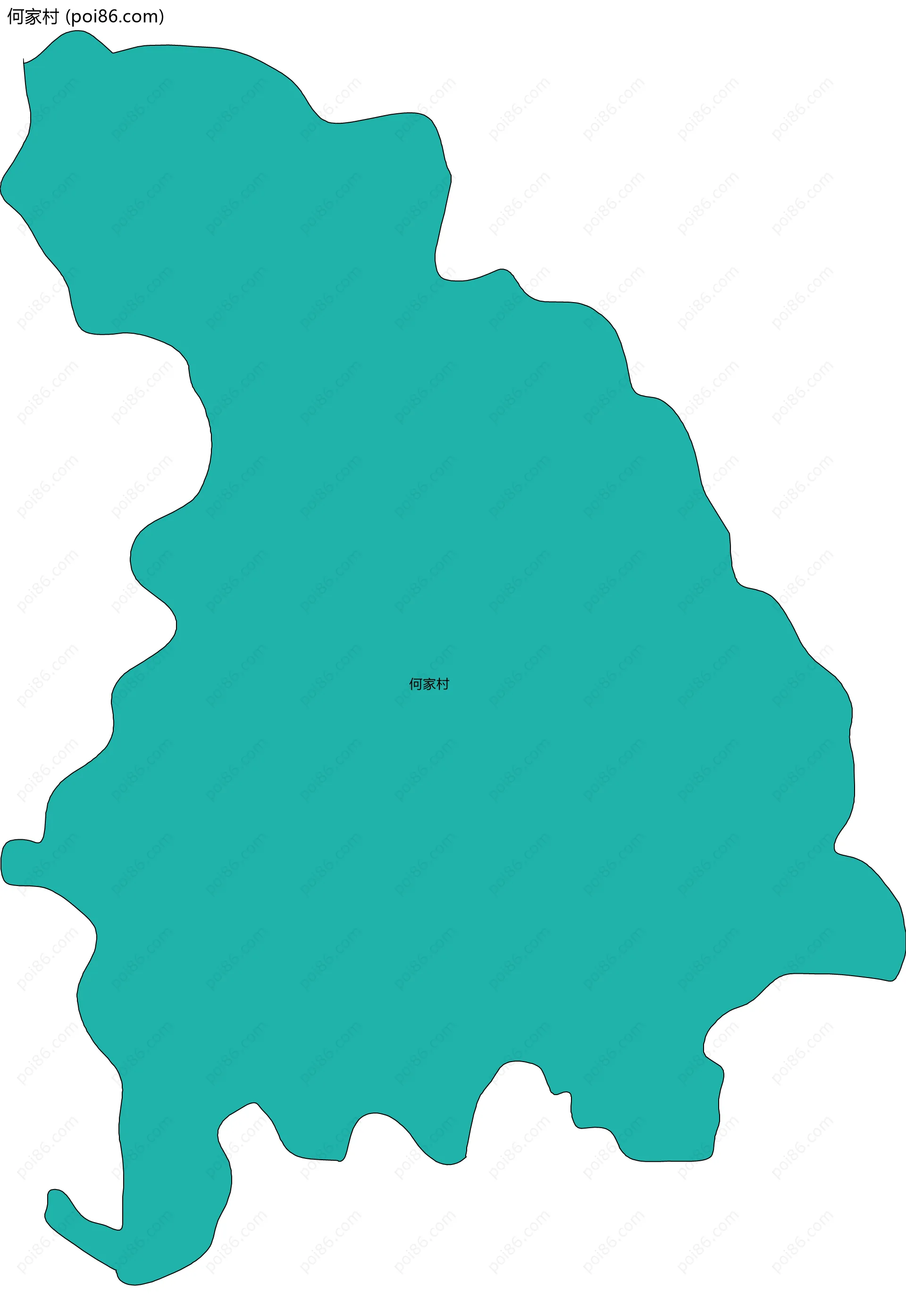 何家村边界地图