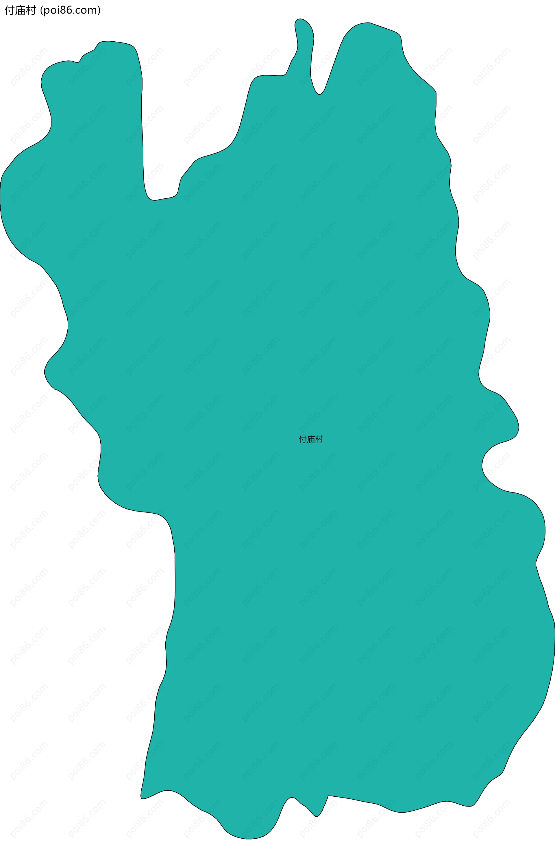 付庙村边界地图