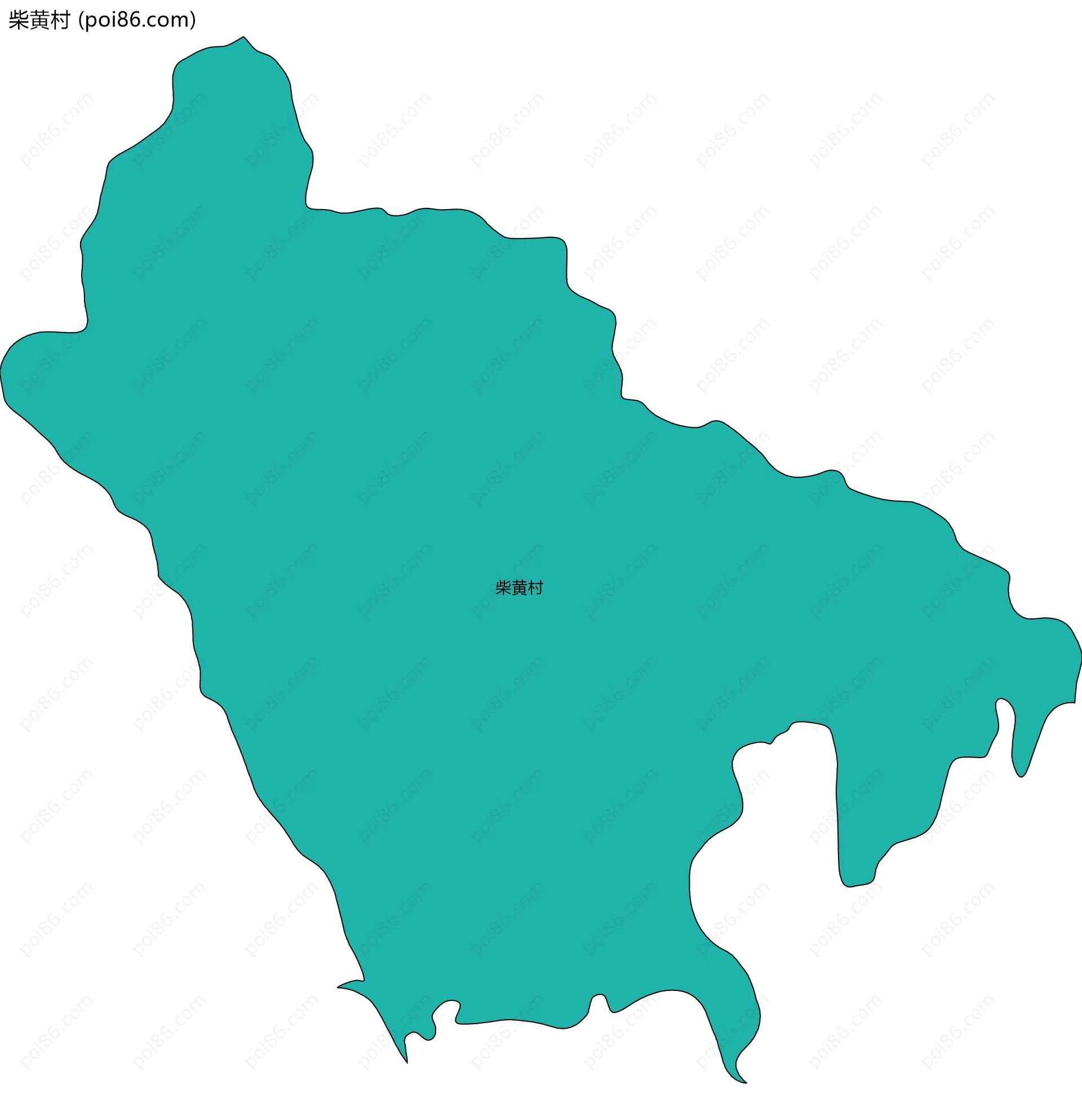 柴黄村边界地图