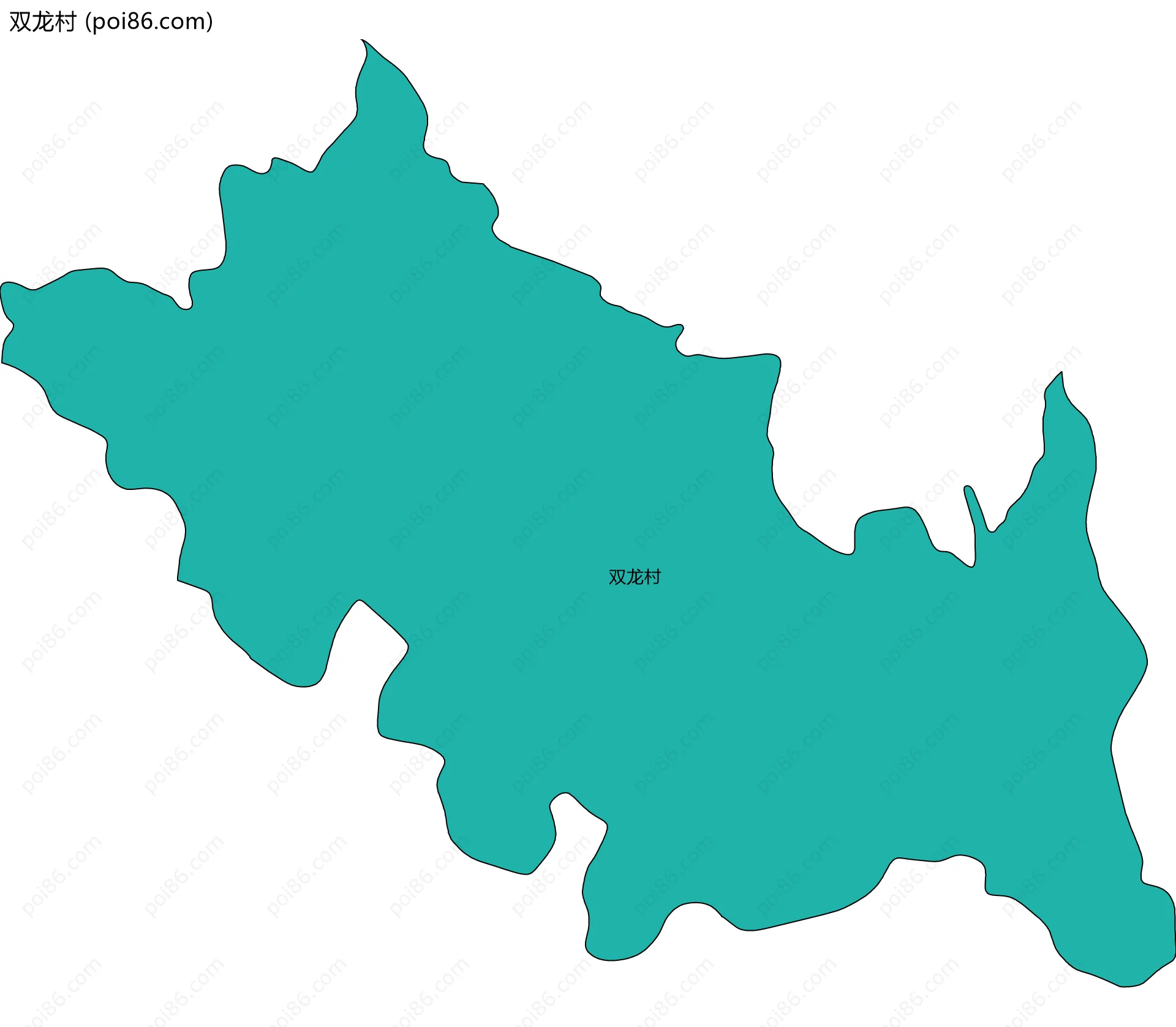 双龙村边界地图