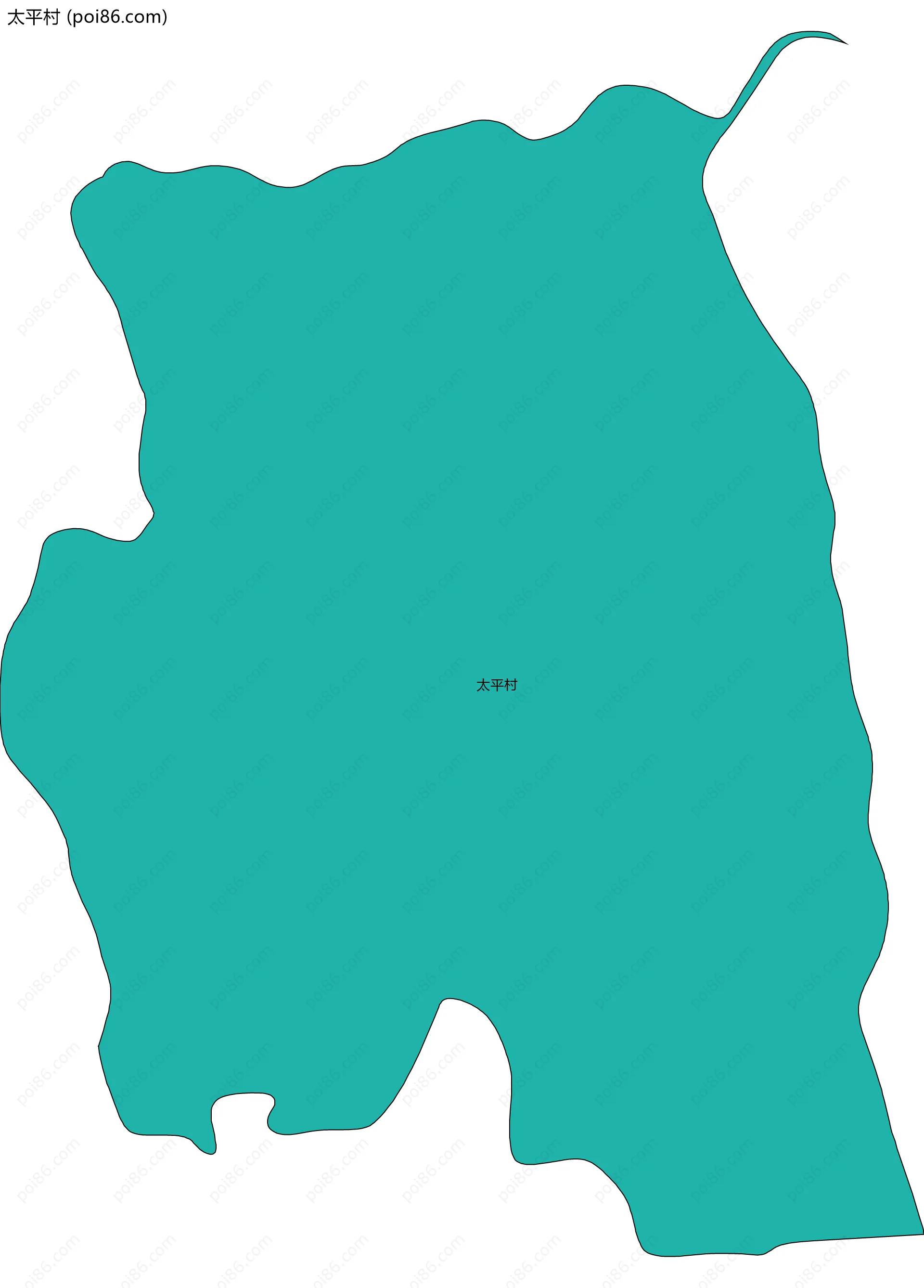 太平村边界地图