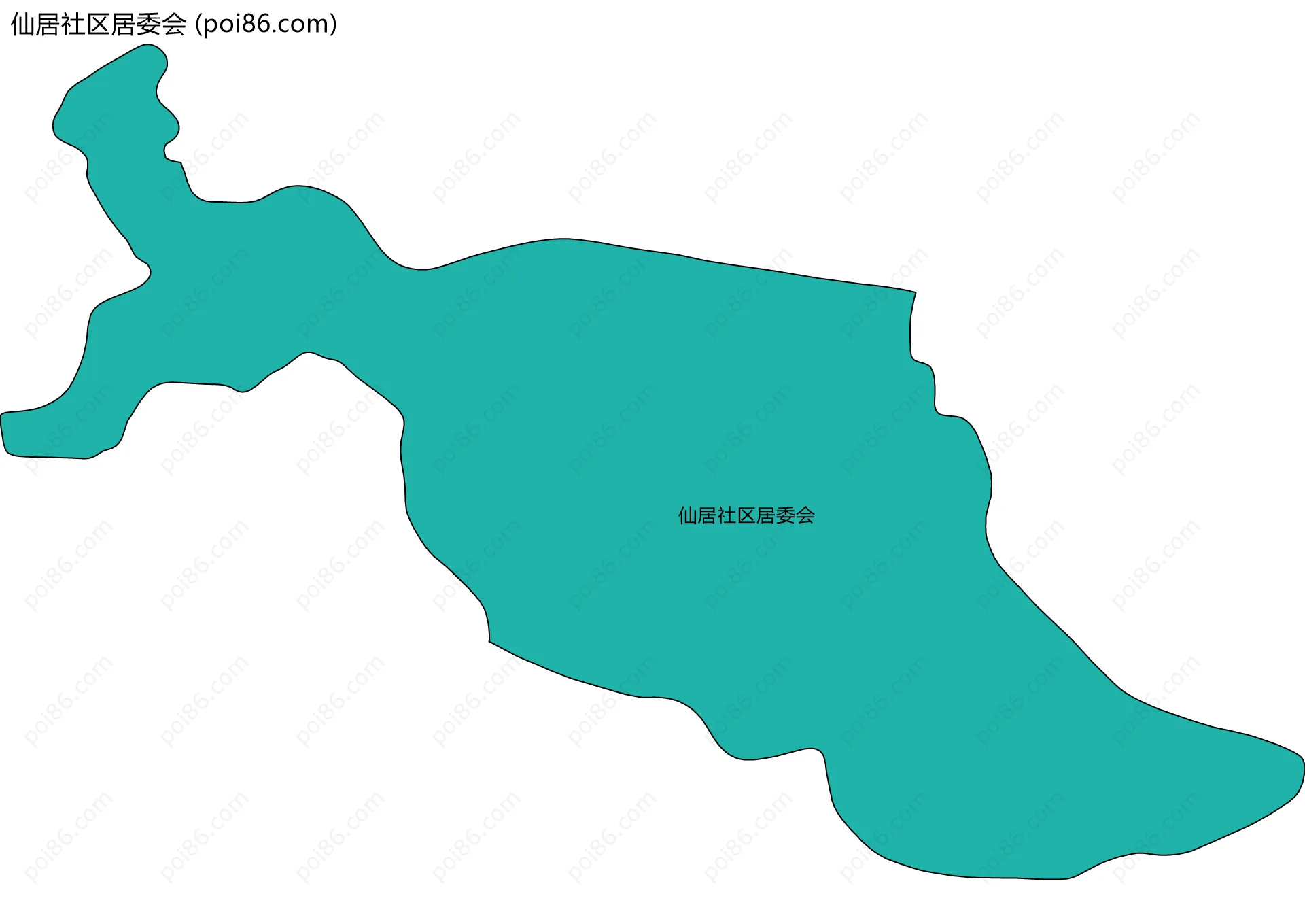 仙居社区居委会边界地图