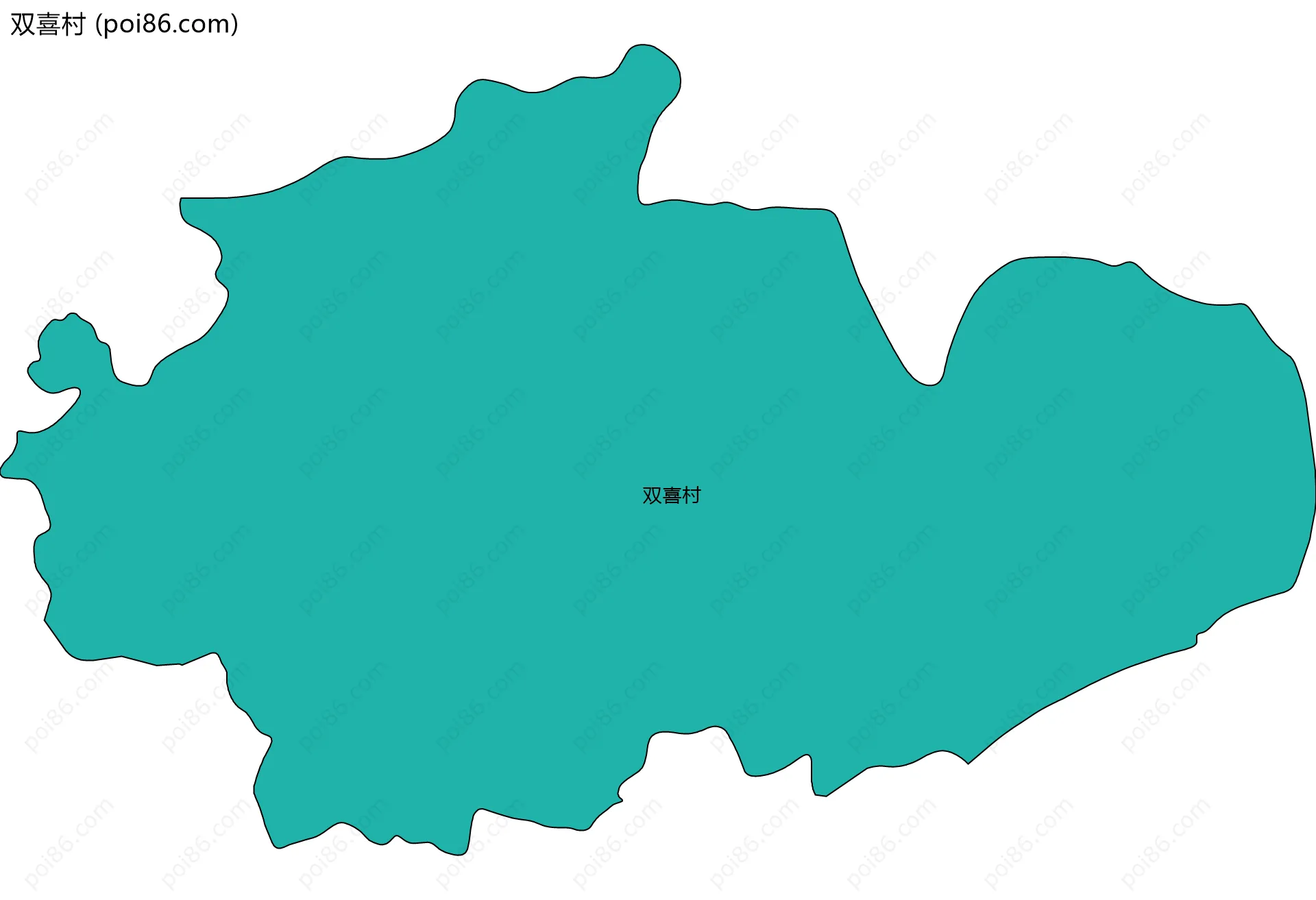 双喜村边界地图