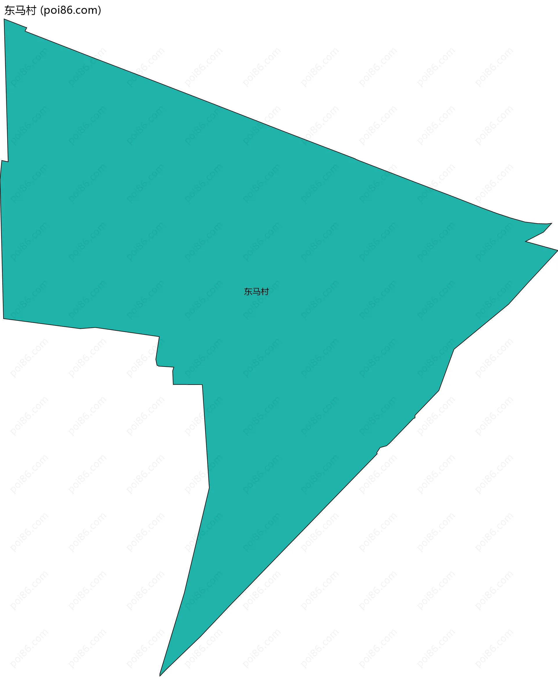 东马村边界地图