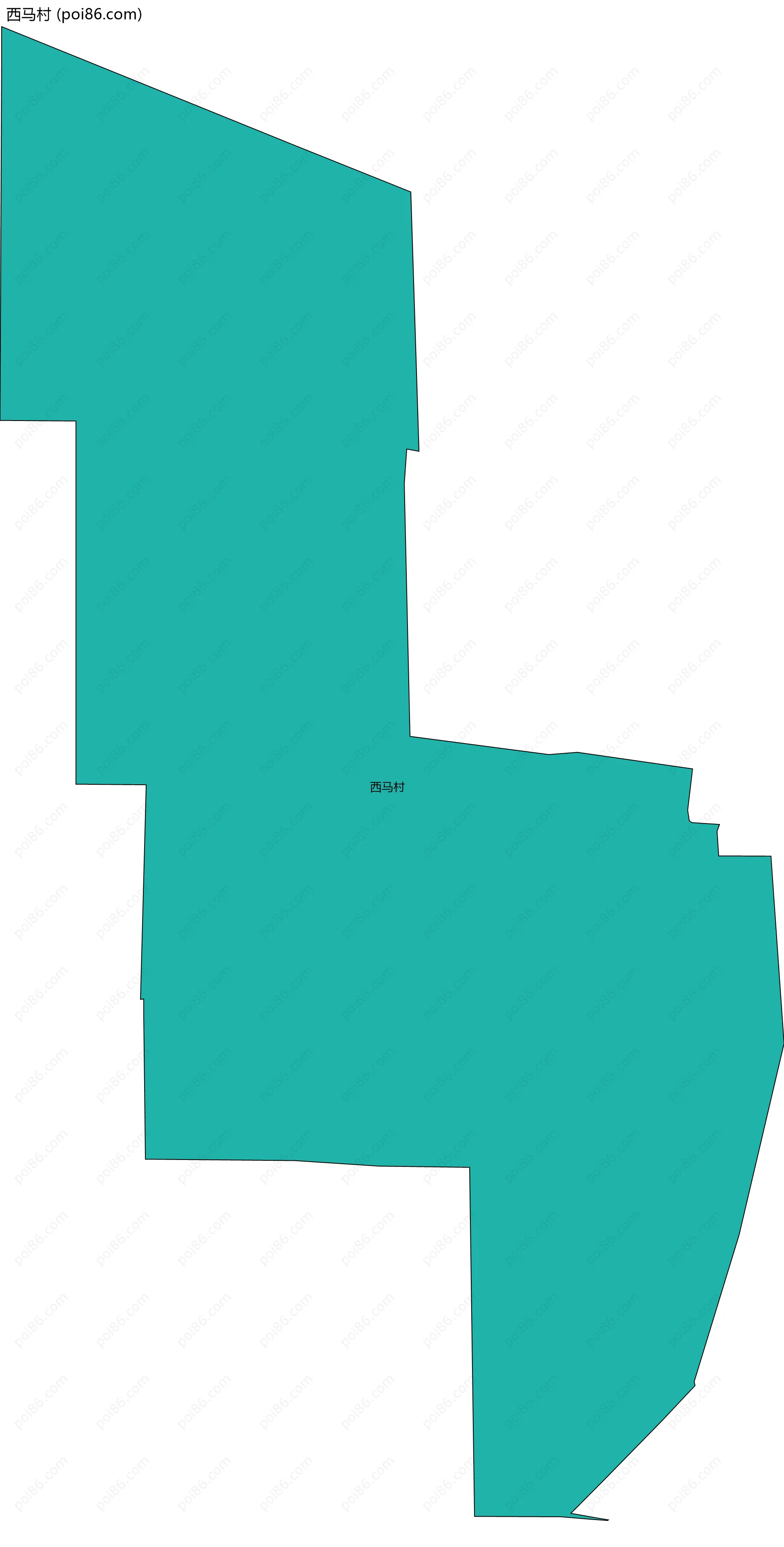 西马村边界地图