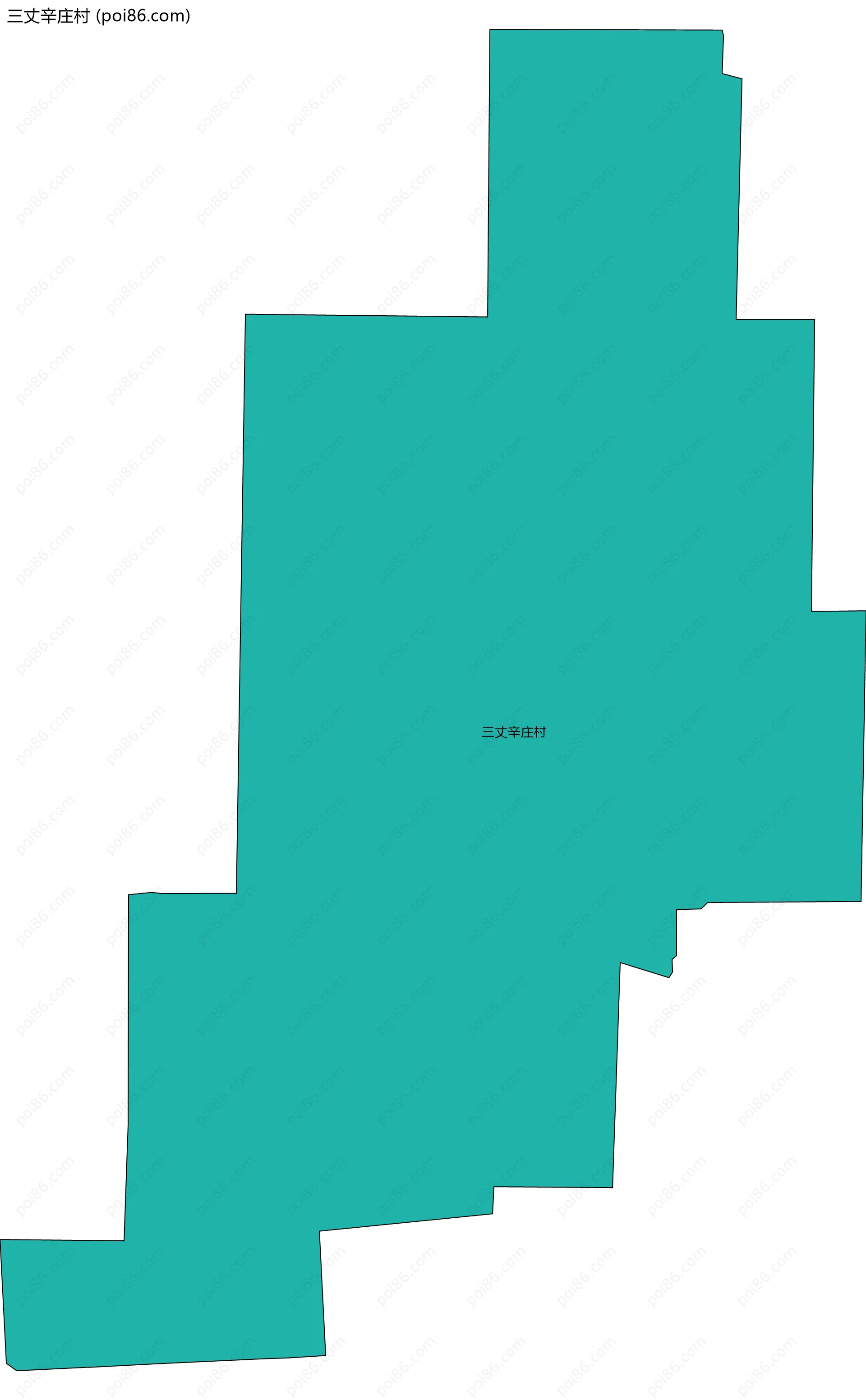 三丈辛庄村边界地图