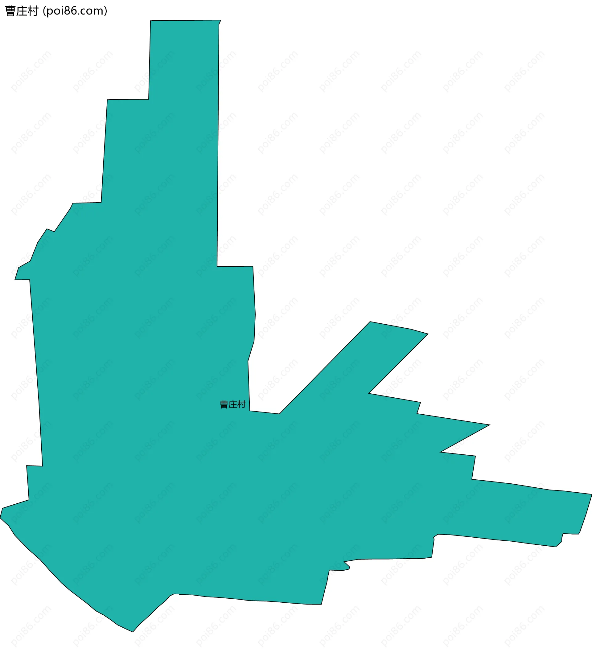 曹庄村边界地图