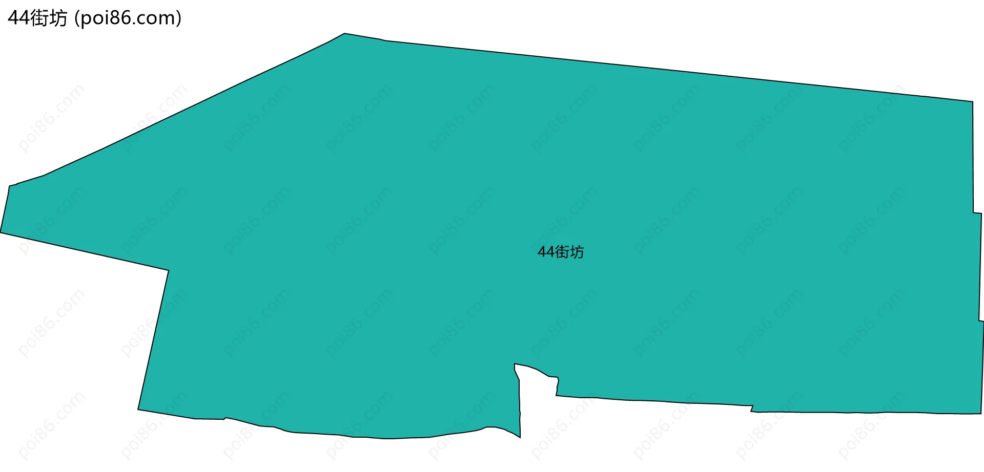 44街坊边界地图