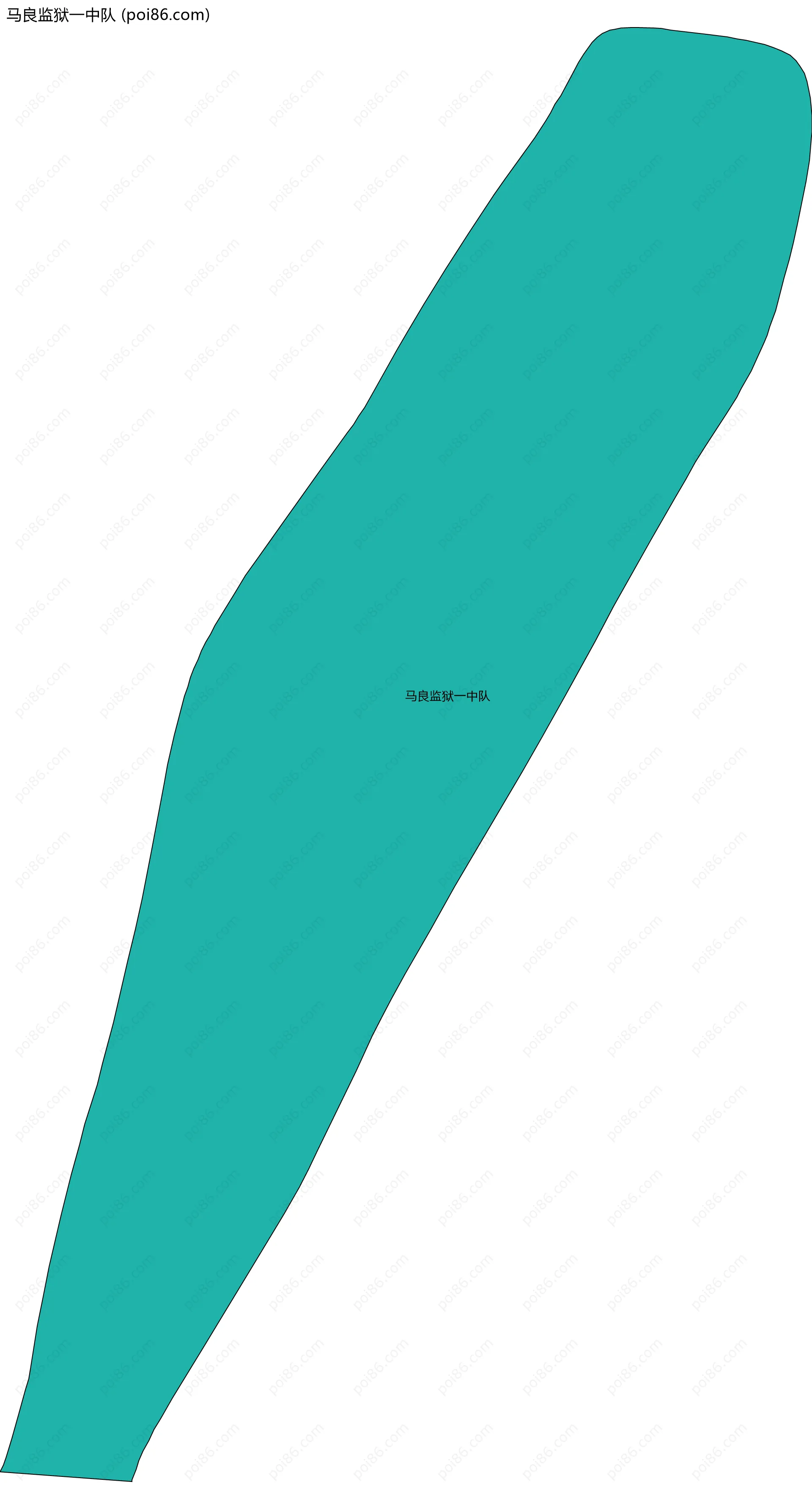 马良监狱一中队边界地图