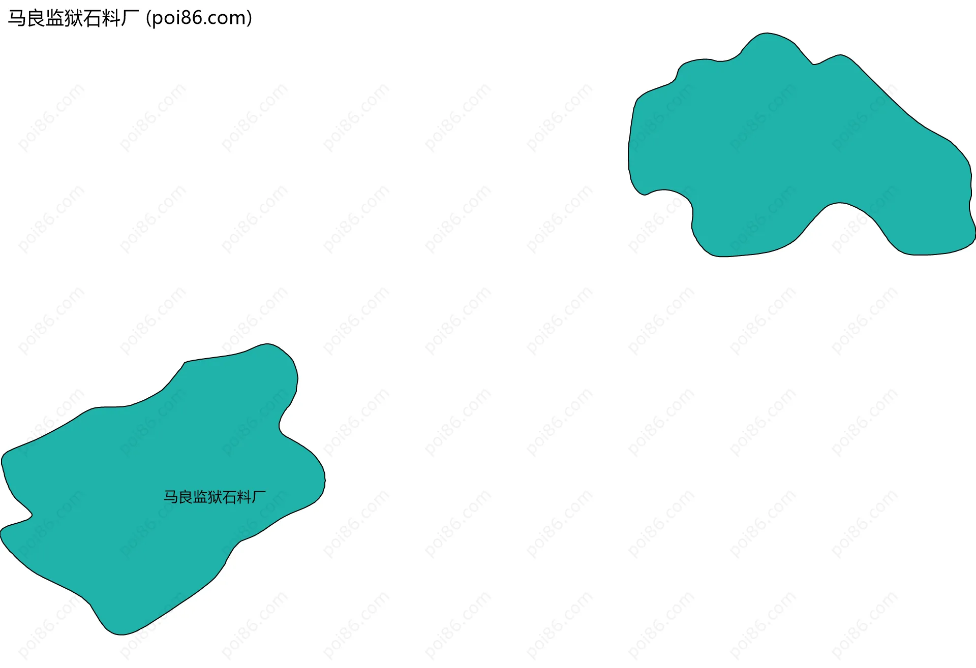 马良监狱石料厂边界地图