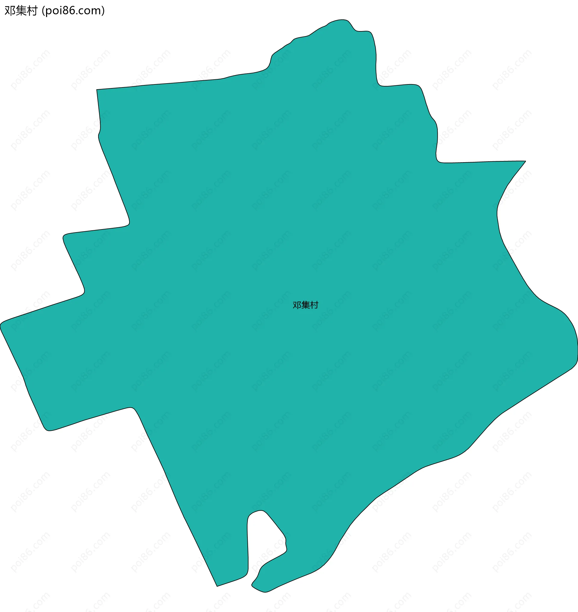 邓集村边界地图