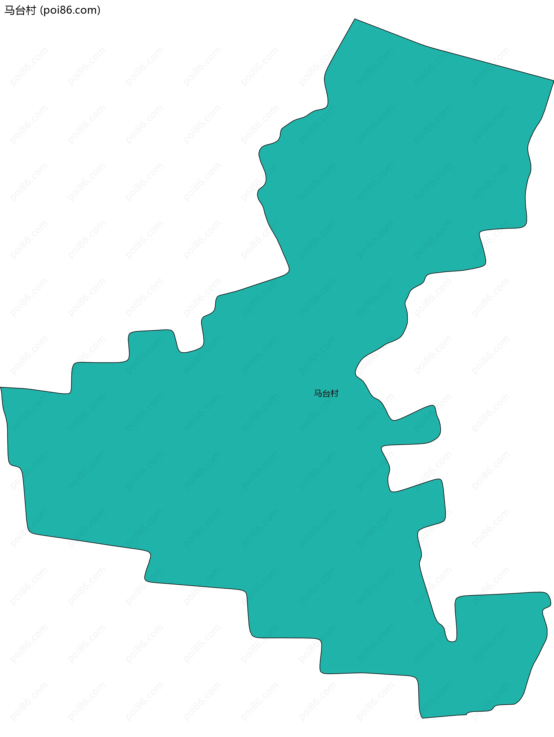 马台村边界地图