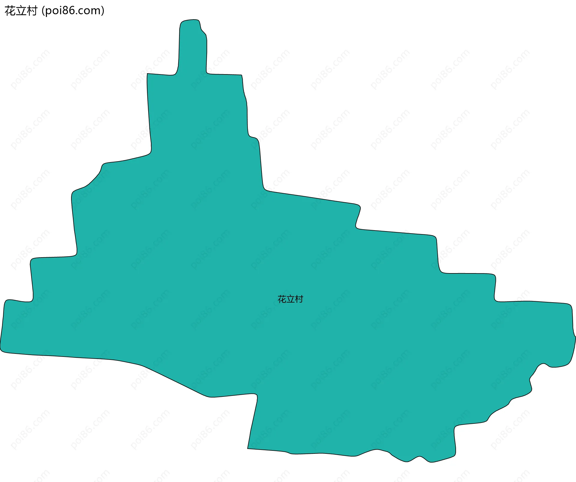 花立村边界地图
