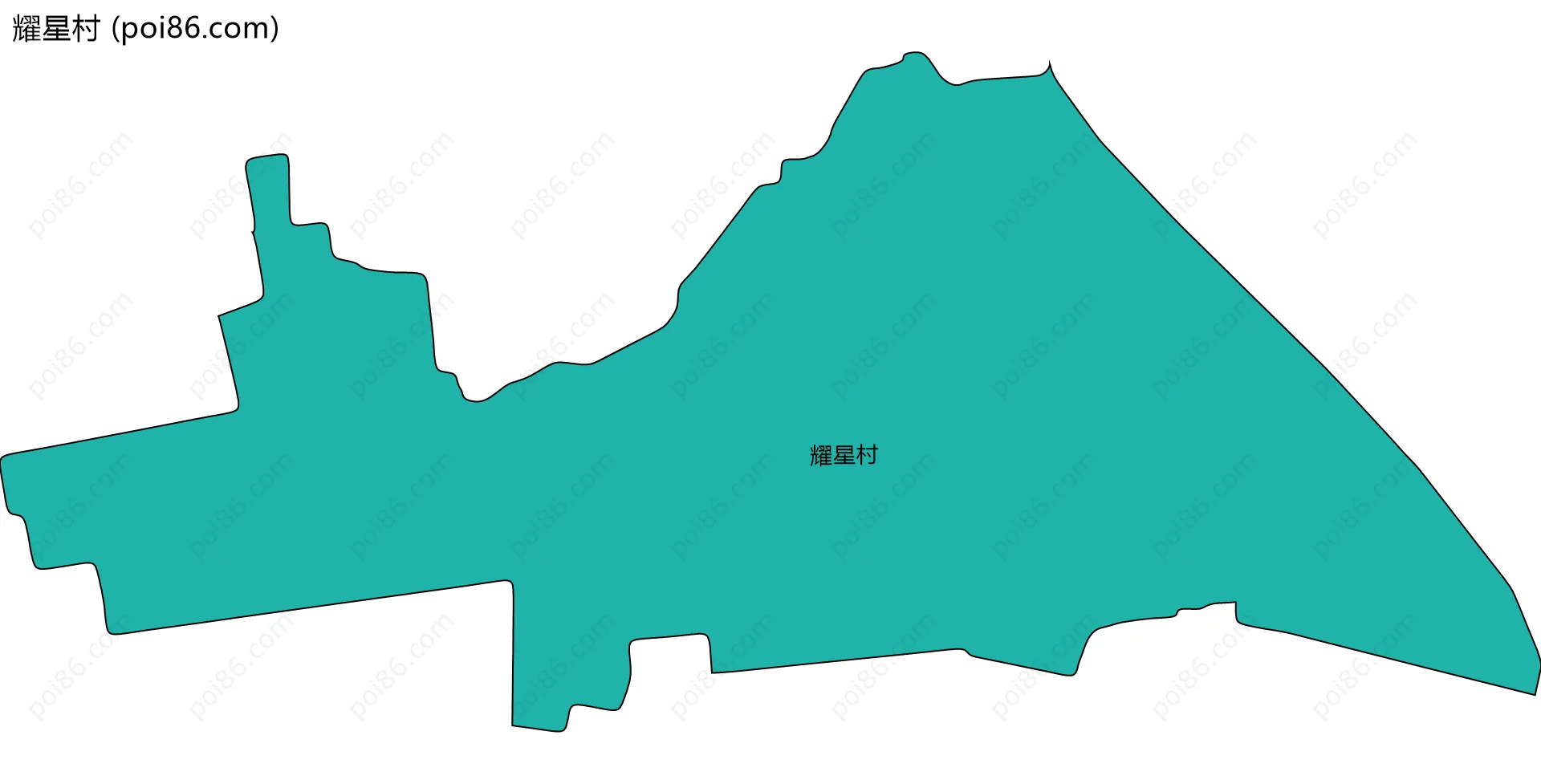 耀星村边界地图