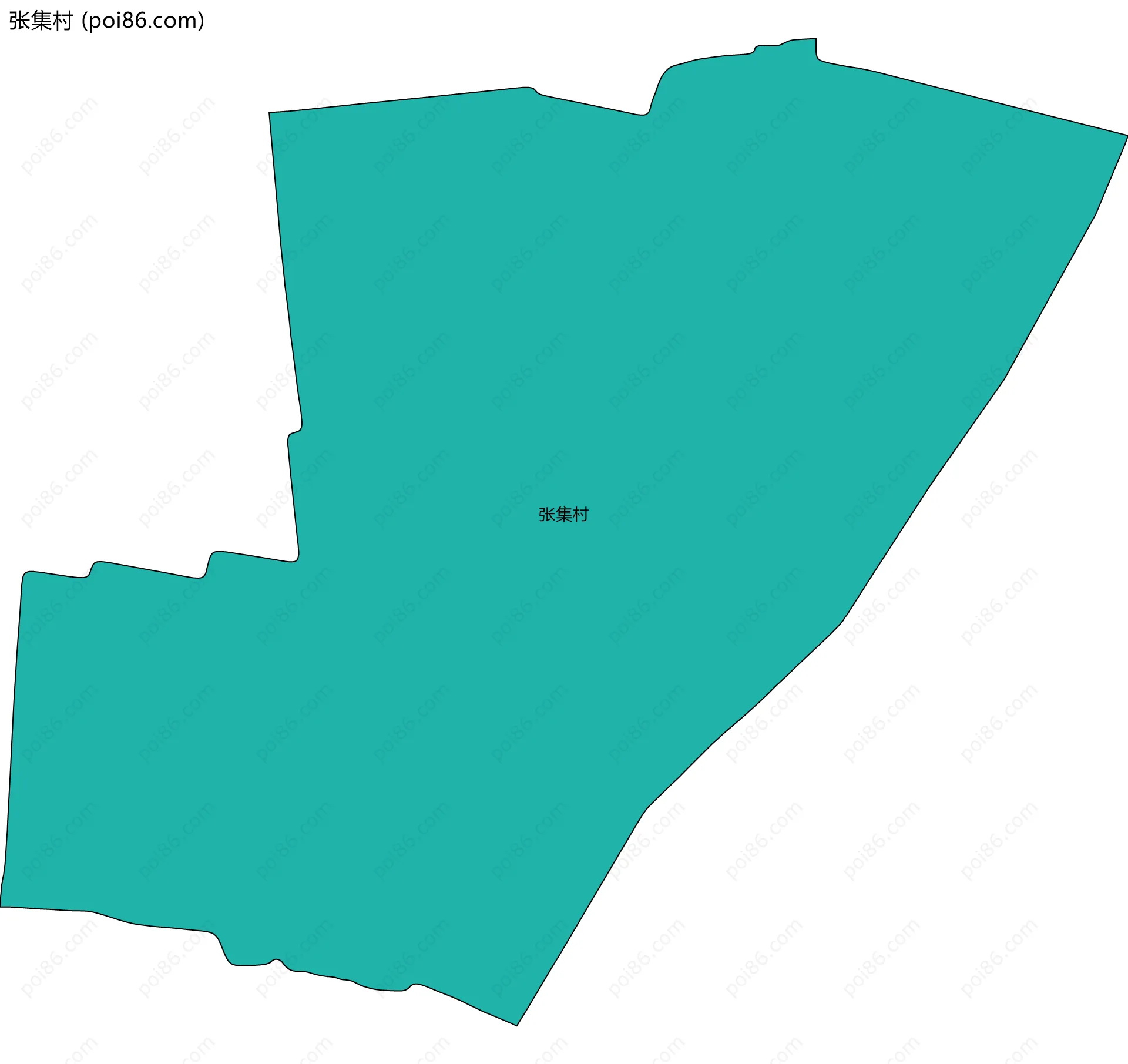 张集村边界地图