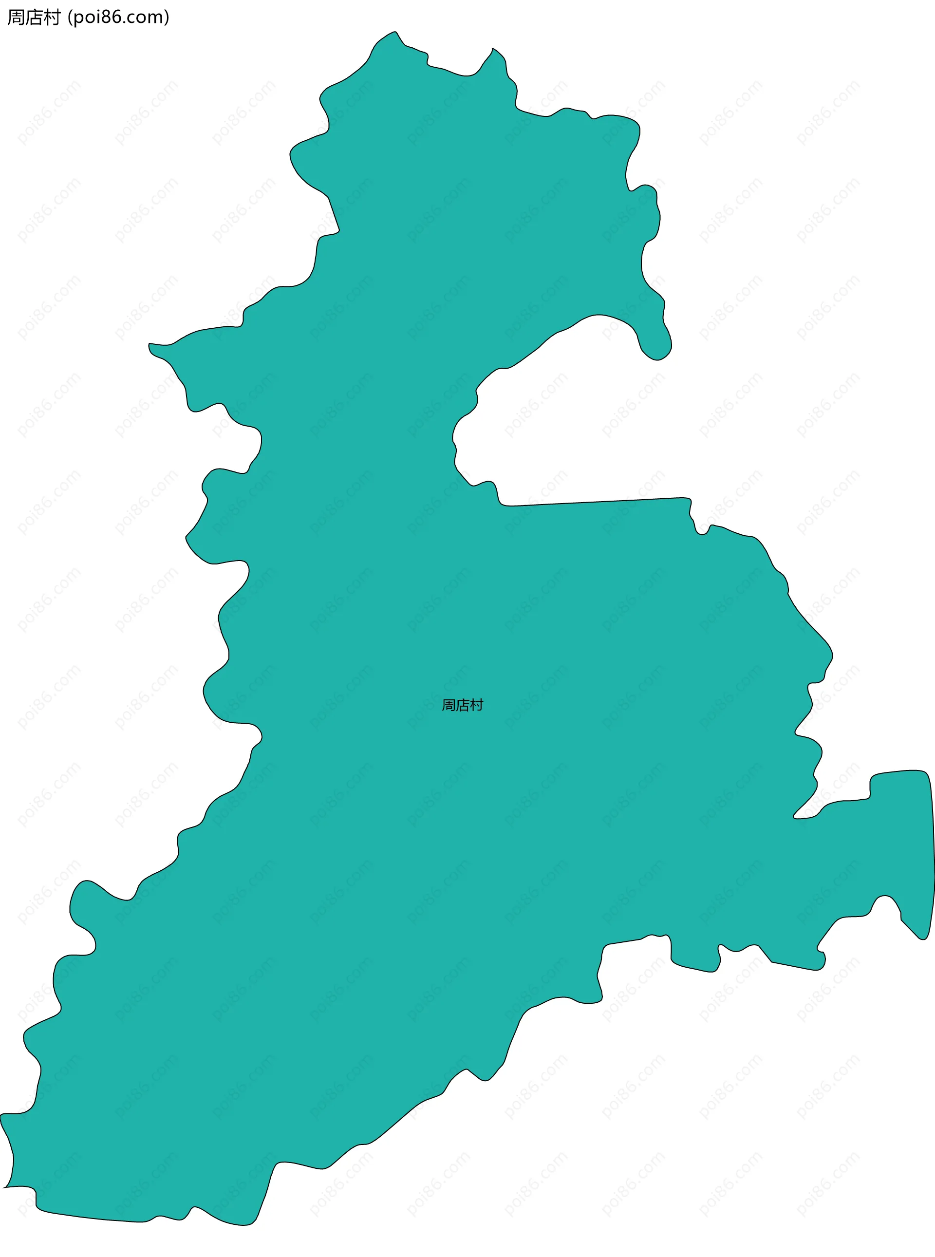 周店村边界地图
