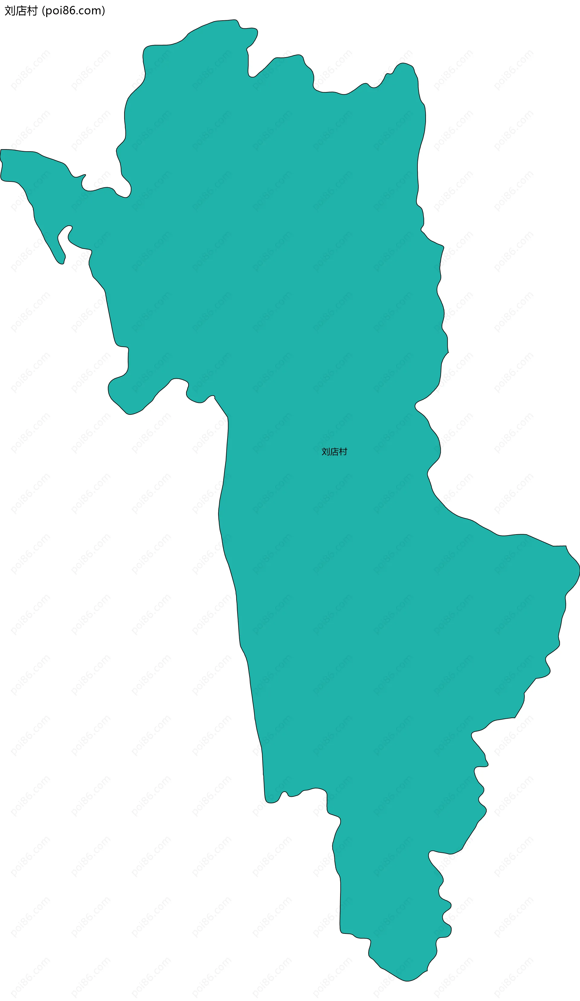 刘店村边界地图